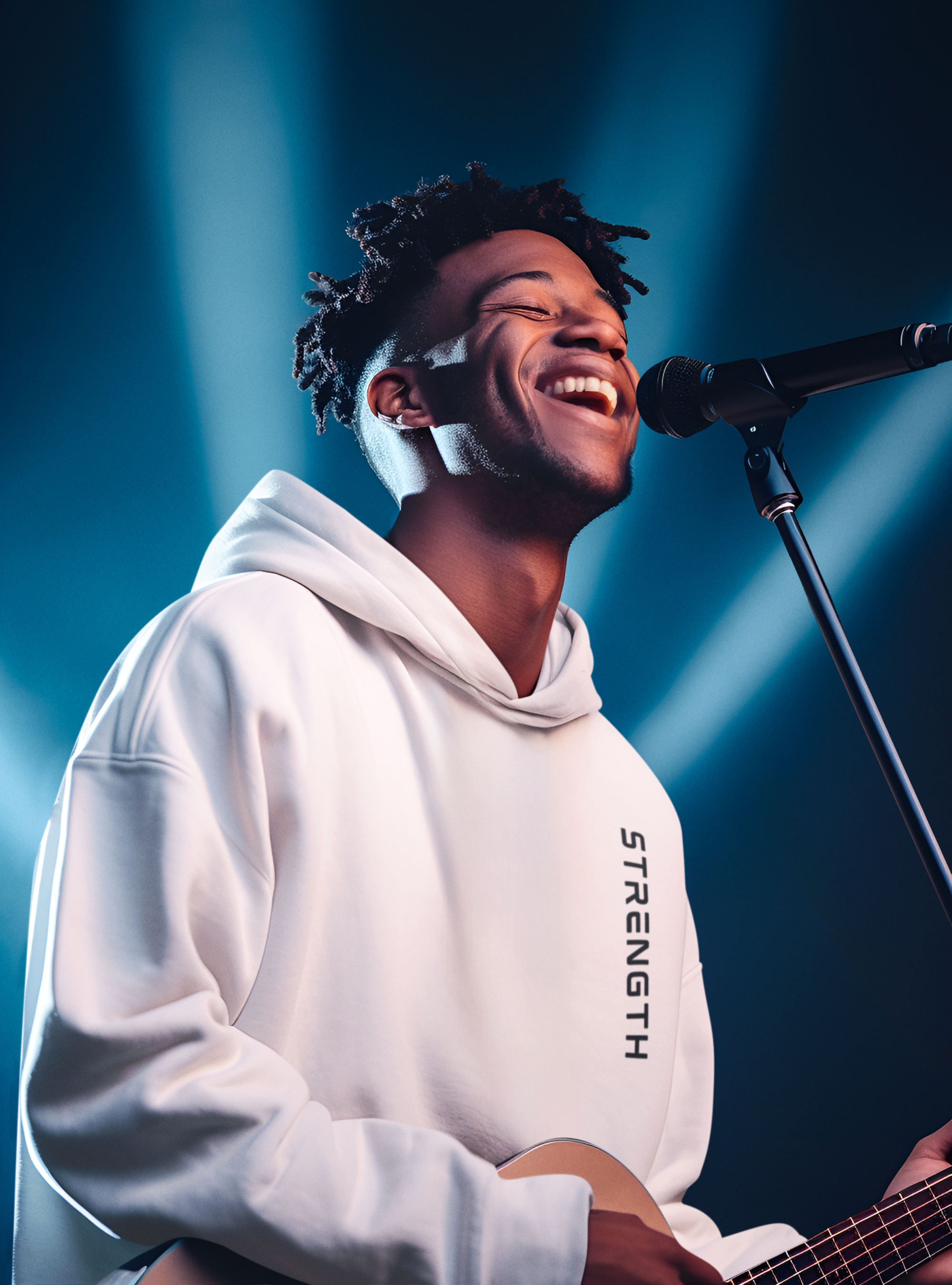 Strength, Men's Nublend® Comfort Hoodie product thumbnail image