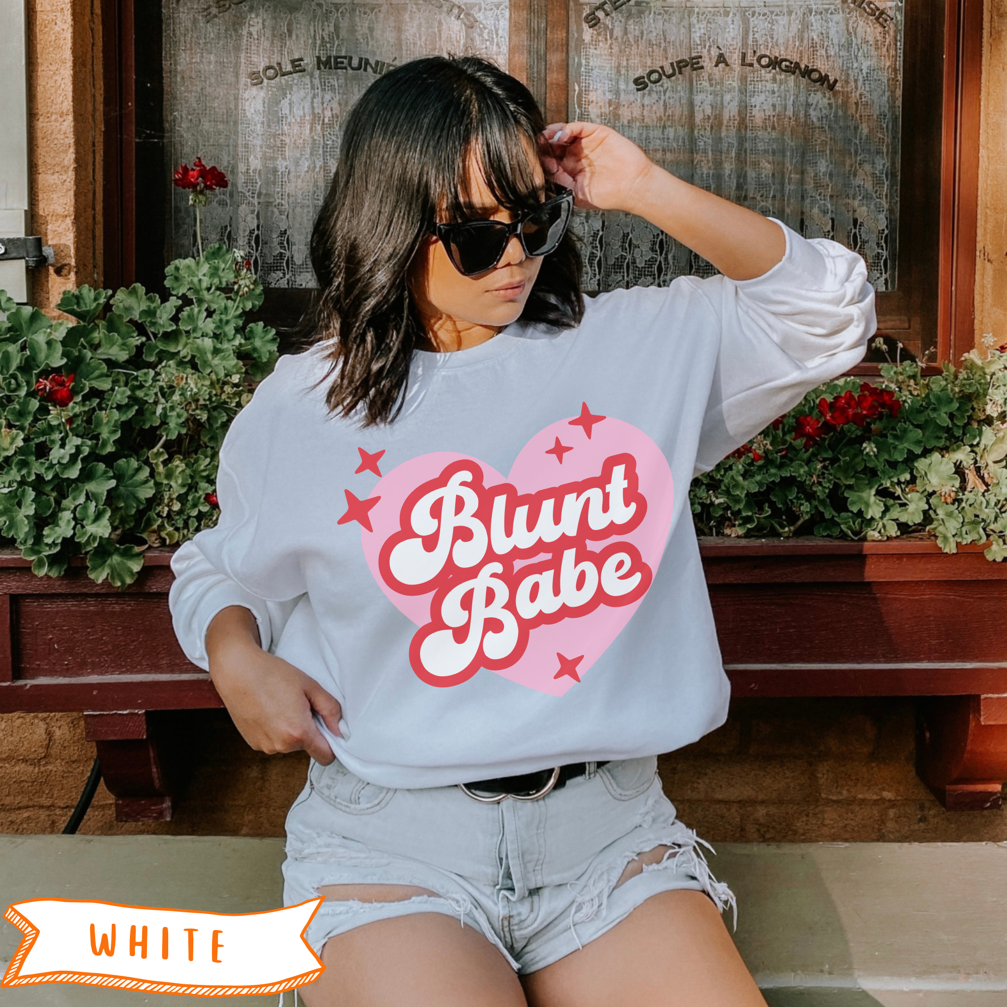 Blunt Babe Heart Crewneck Sweatshirt