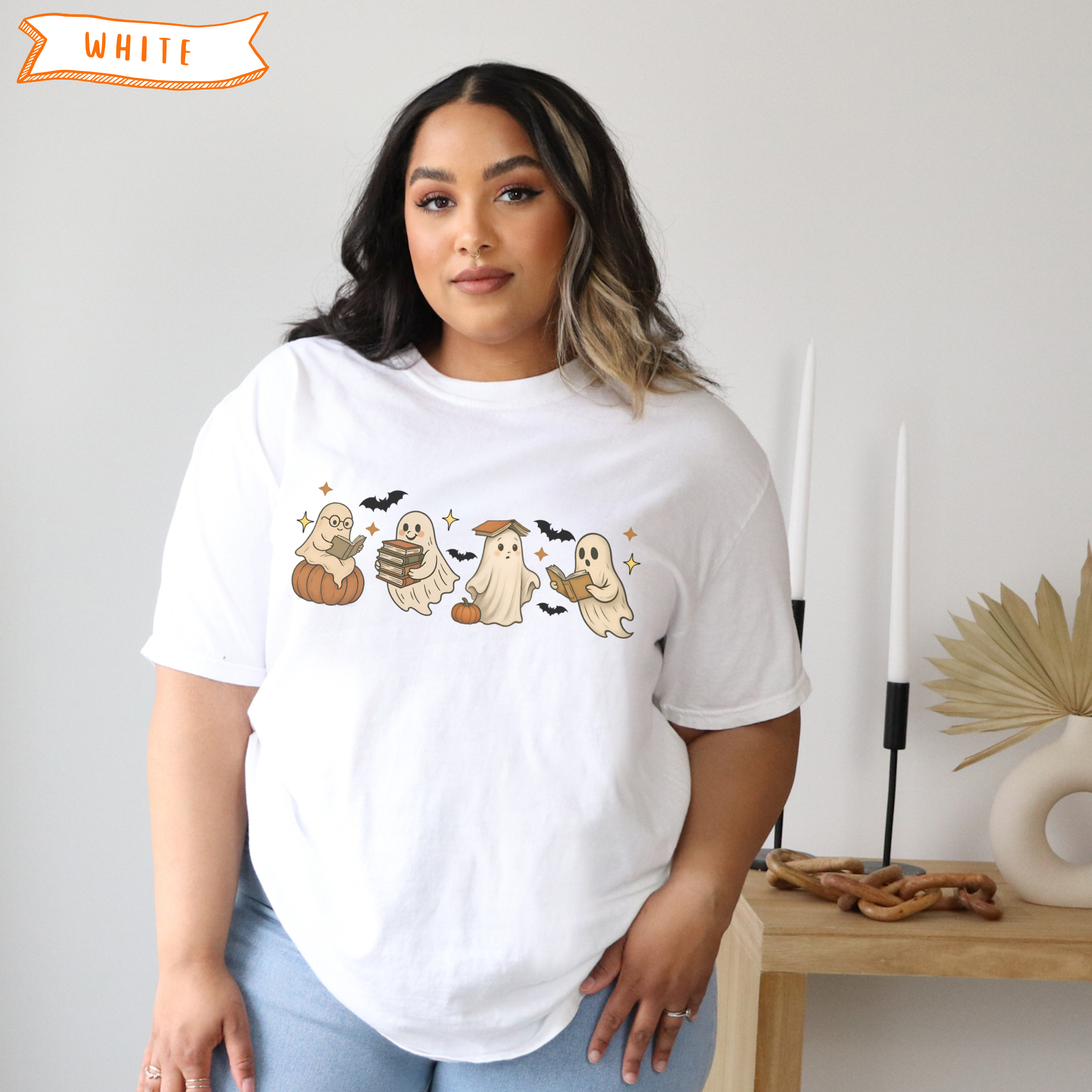 Bookish Ghosties T-Shirt product thumbnail image