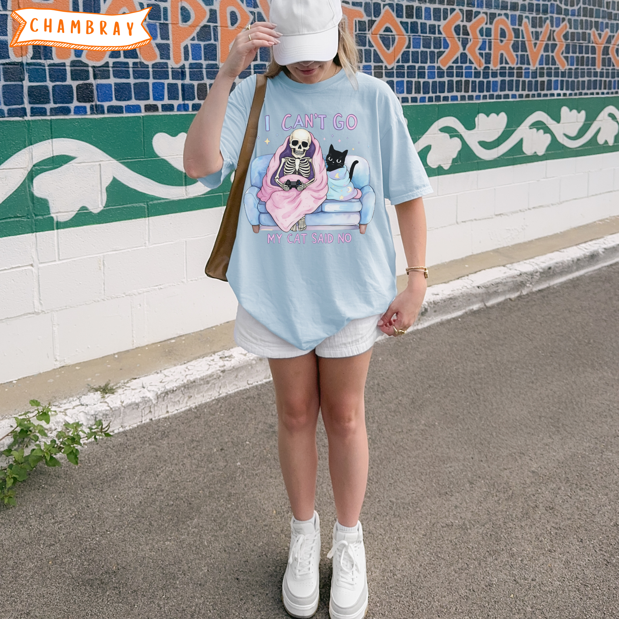 I Can't Go, My Cat Said No T-Shirt product thumbnail image