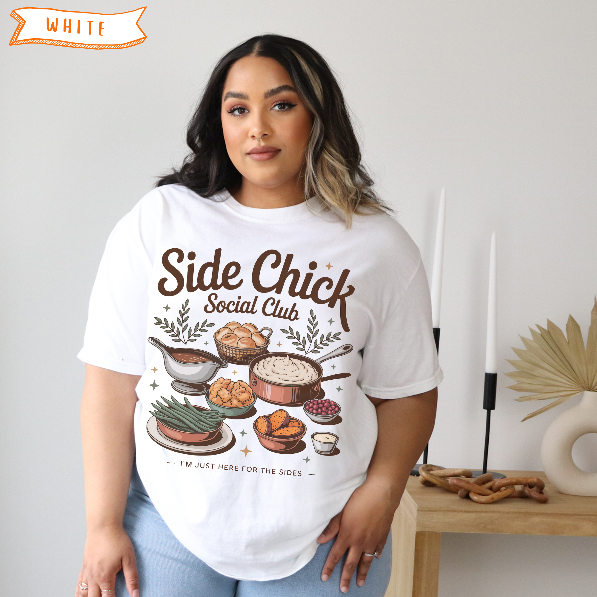 Festive Side Chick T-Shirt product thumbnail image