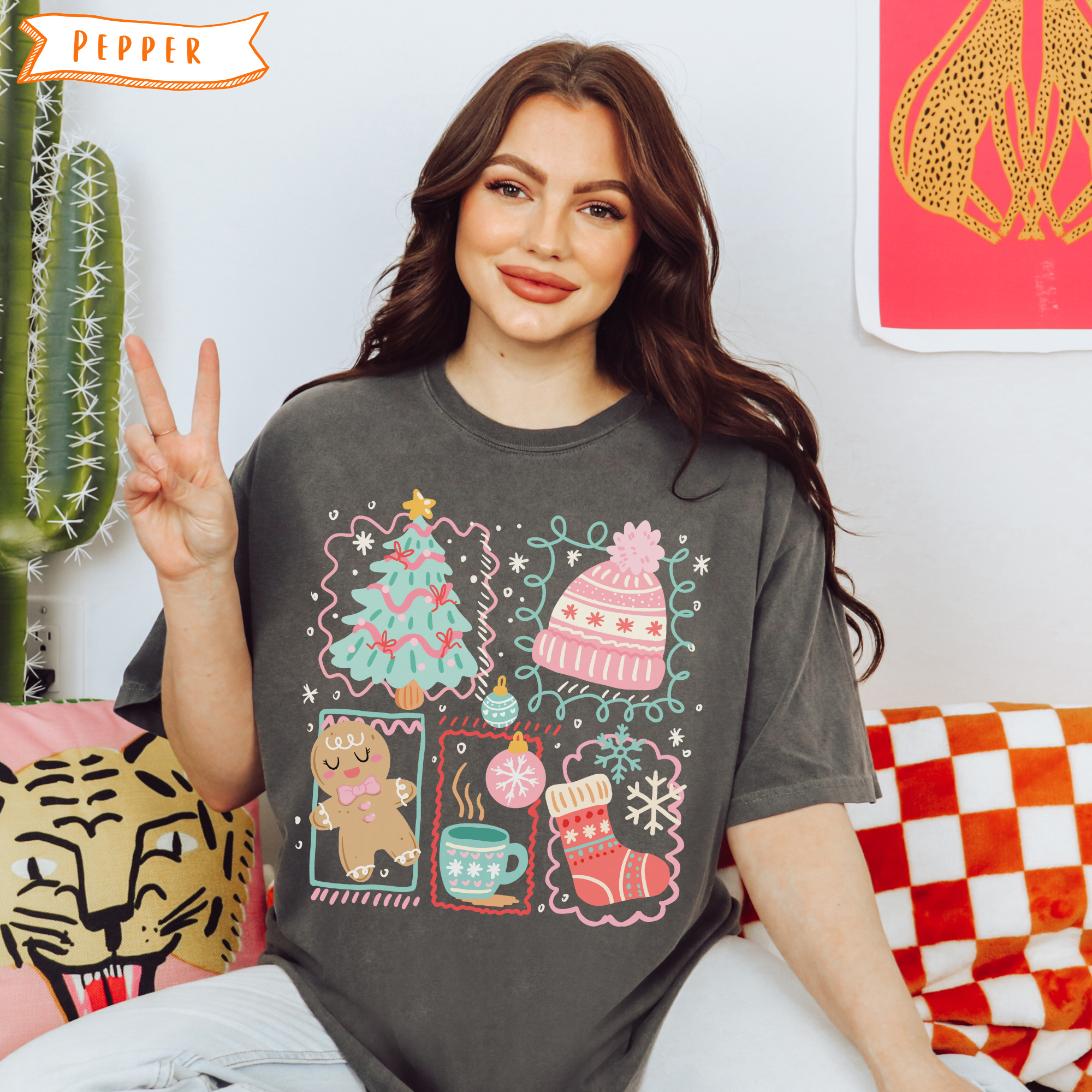 Cozy Holiday Doodle T-Shirt