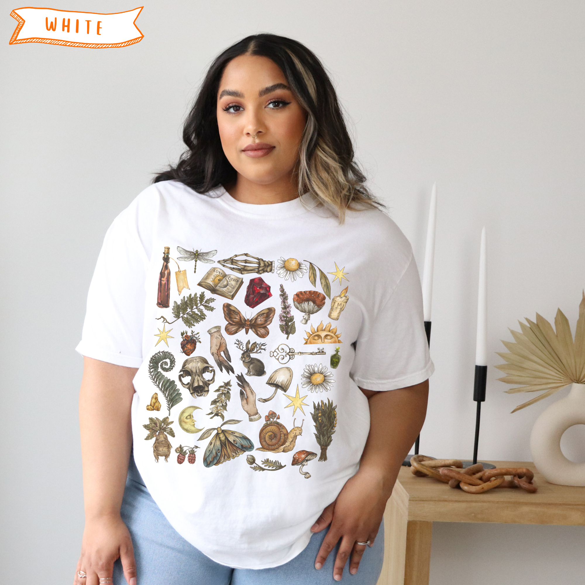 Whimsical Vintage Nature T-Shirt