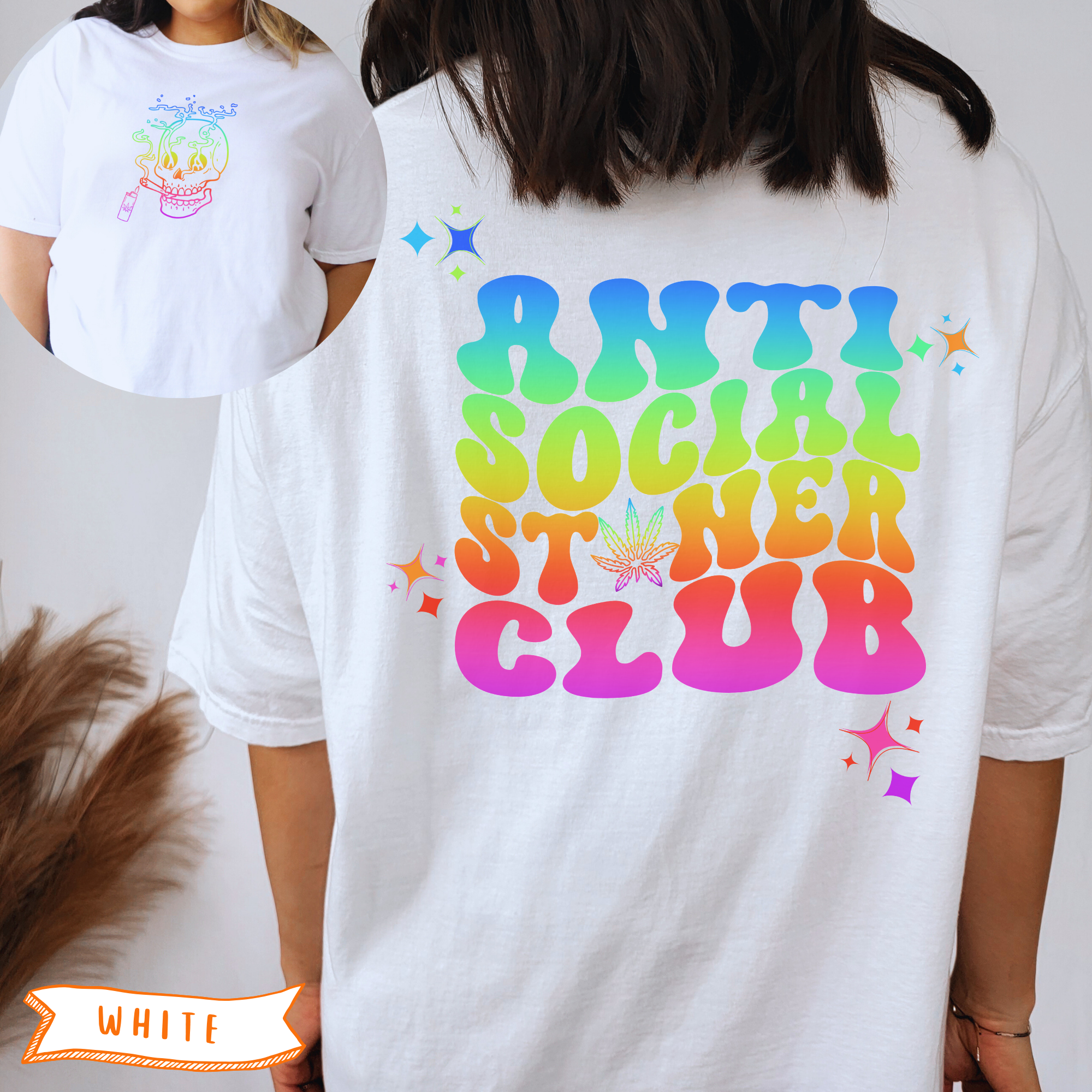 Anti-Social Stoner Club 2-Sided T-Shirt product thumbnail image