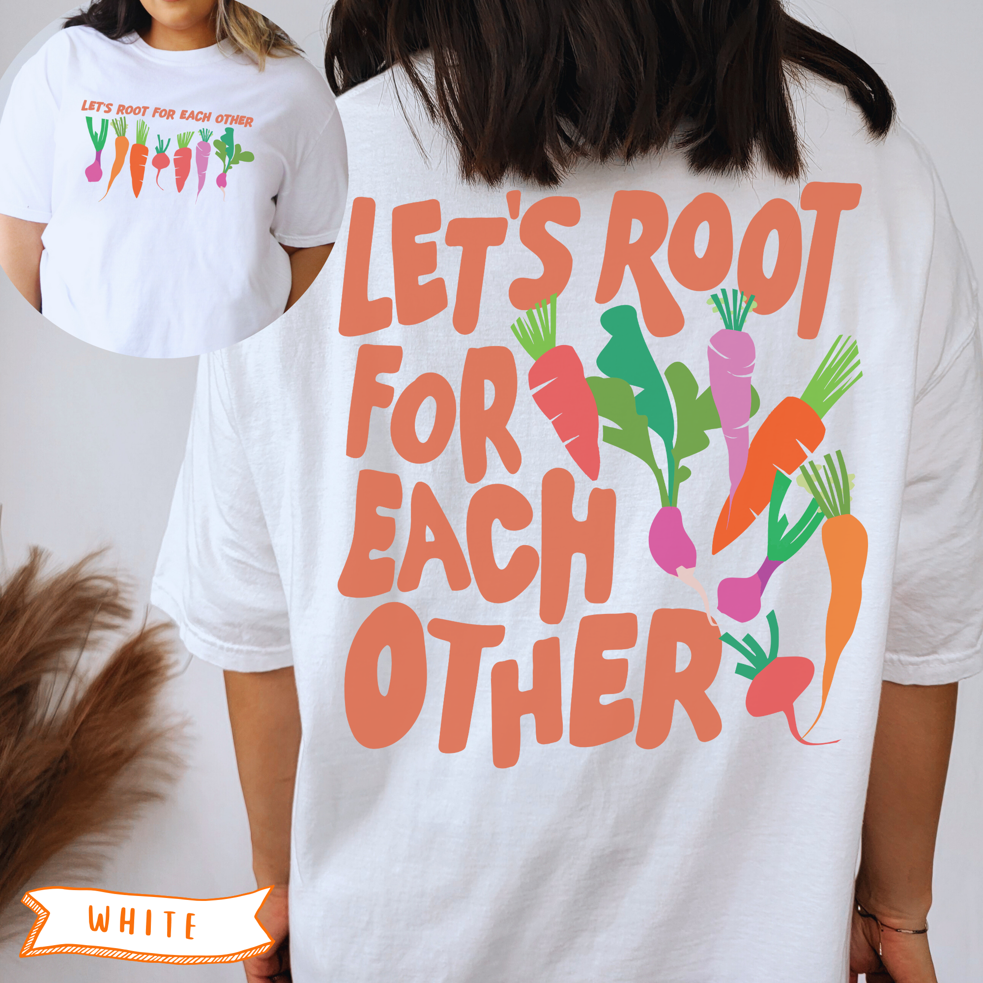 Lets Root For Each Other 2-Sided T-Shirt  product thumbnail image