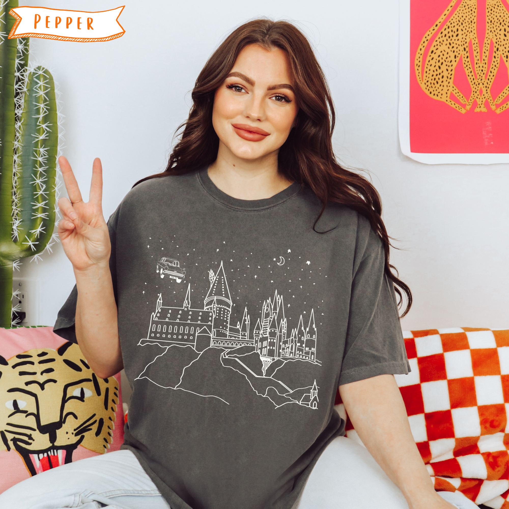 Magical Castle &amp; Flying Car T-Shirt