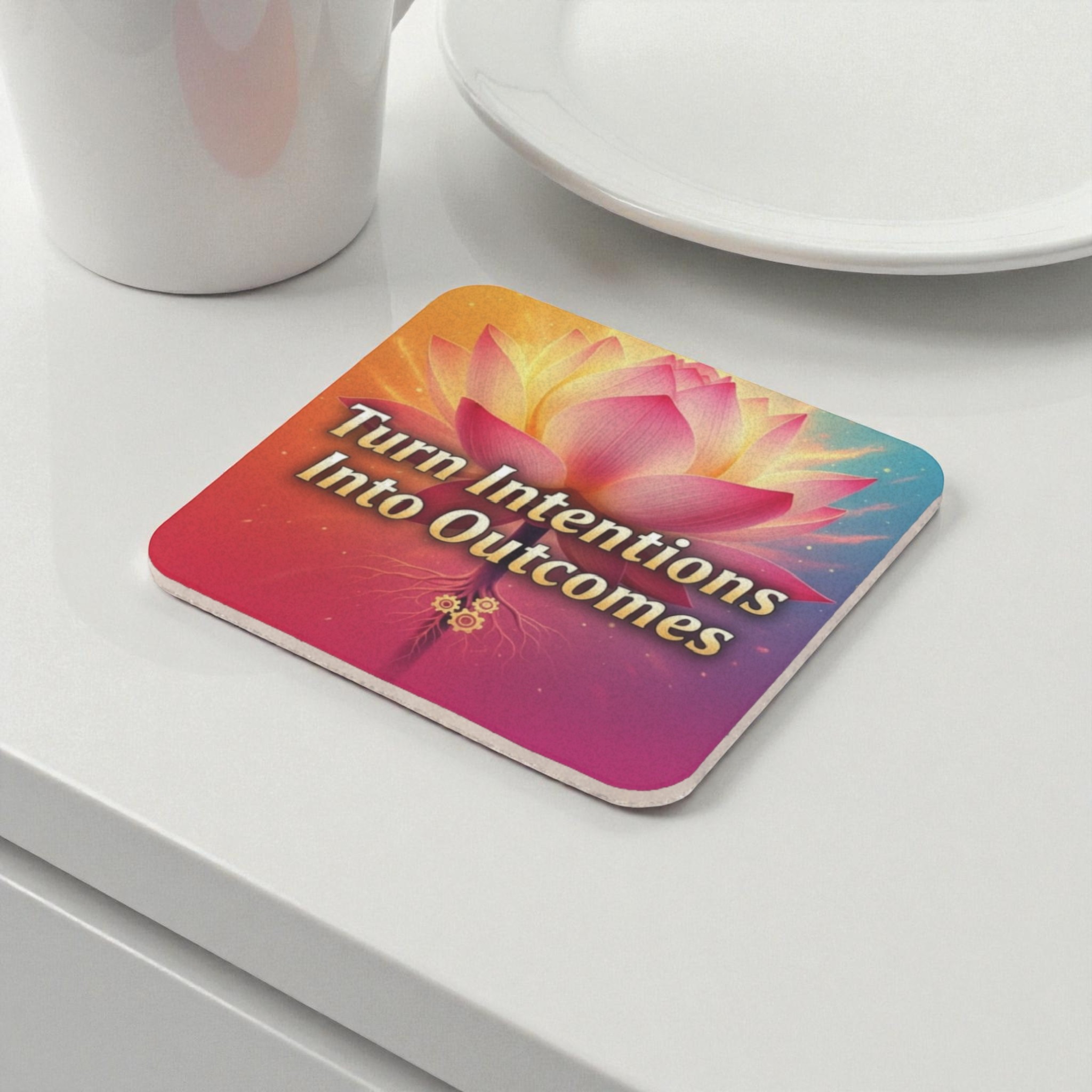 Elegant Inspirational Home Cork Back Coaster