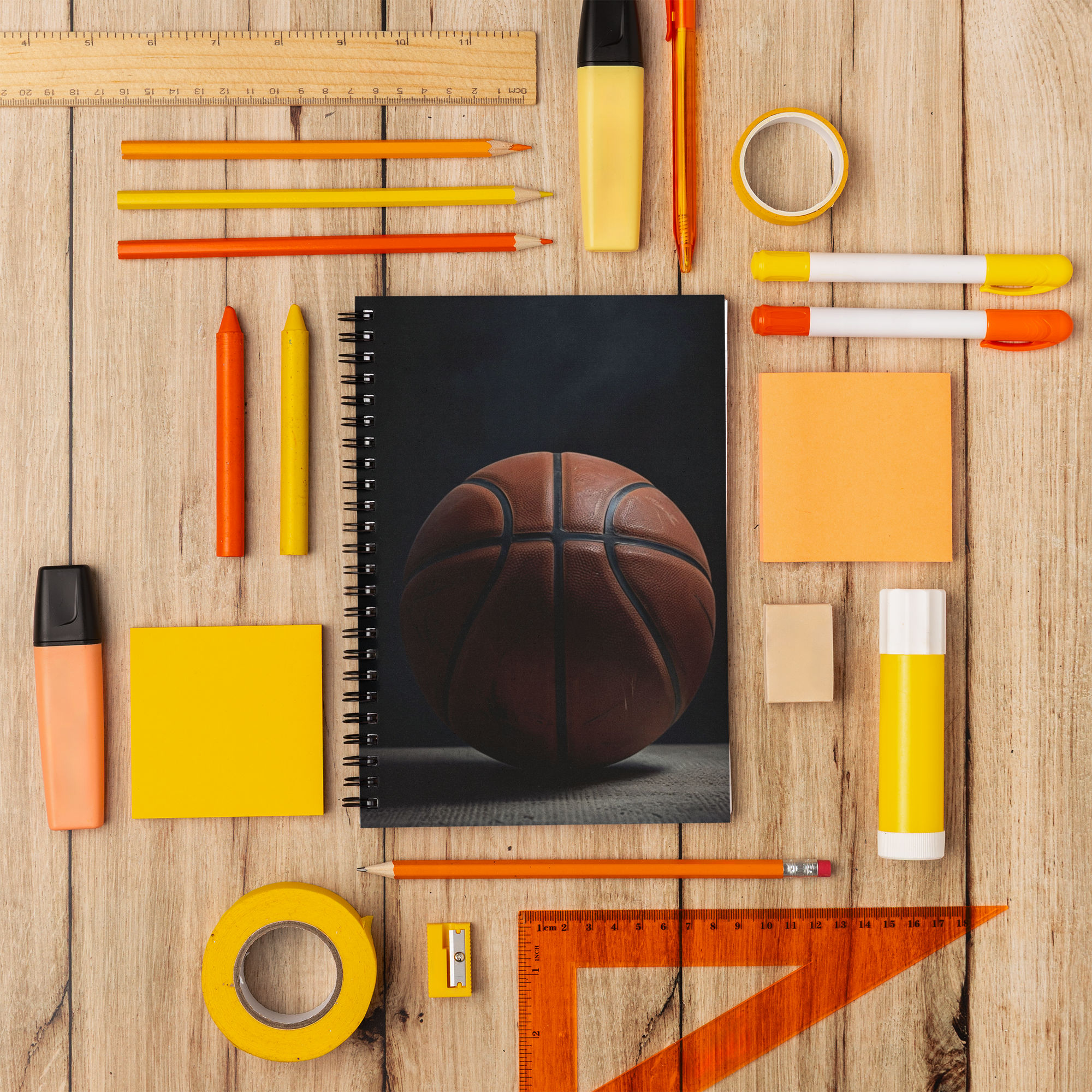 Moody Basketball Spiral Notebook | Ruled Journal product thumbnail image