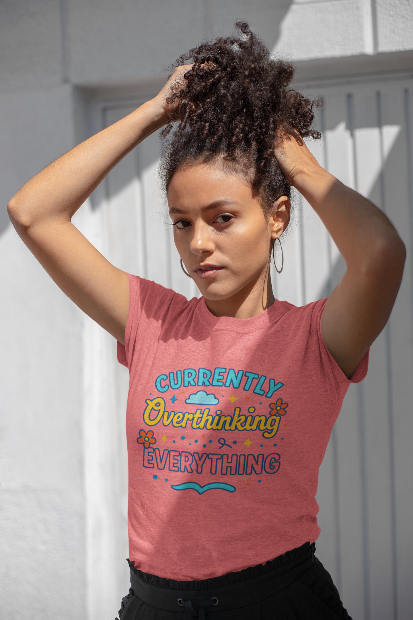 Unisex Softstyle T-Shirt - Currently Overthinking Everything | Fun Tee, Mental Health Awareness, Gift for Overthinkers, Casual Wear, [...] product thumbnail image