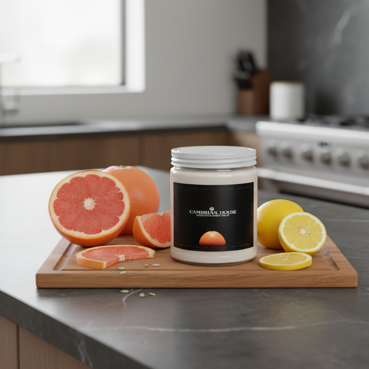 “Solaris” – the Candle. 9 ounces. Reusable Jar. product thumbnail image “Solaris” – the Candle. 9 ounces. Reusable Jar. product thumbnail image