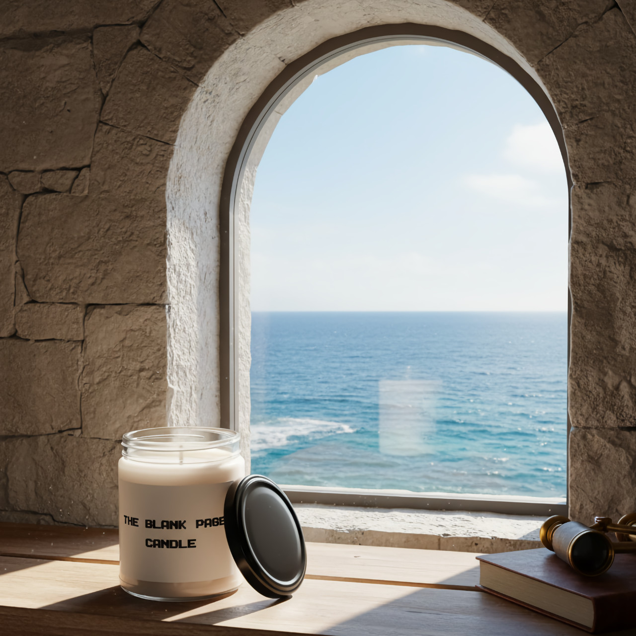 "The Blank Page" Inspirational Candle - 9 ounces - Reusable Jar for Anything You Want product thumbnail image "The Blank Page" Inspirational Candle - 9 ounces - Reusable Jar for Anything You Want product thumbnail image