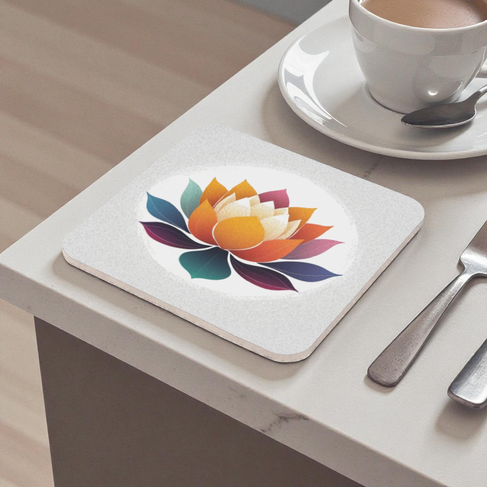 Harmony Petals Cork Back Coaster