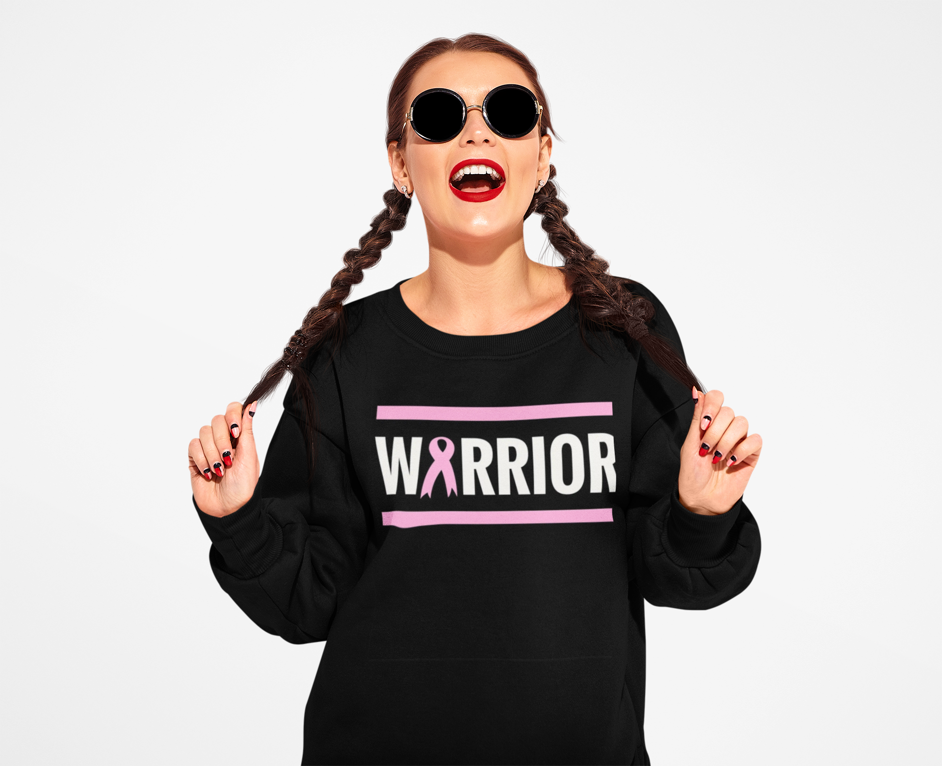 Breast Cancer Warrior Sweatshirt product thumbnail image Breast Cancer Warrior Sweatshirt product thumbnail image