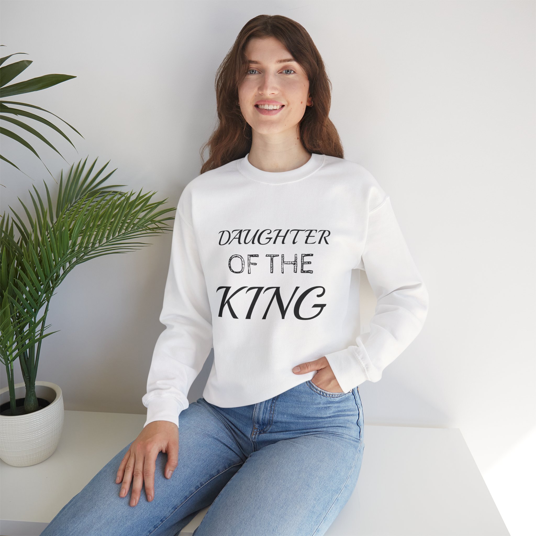 Sweatshirt - Daughter of the King - Christian Apparel Sweatshirt - Daughter of the King - Christian Apparel