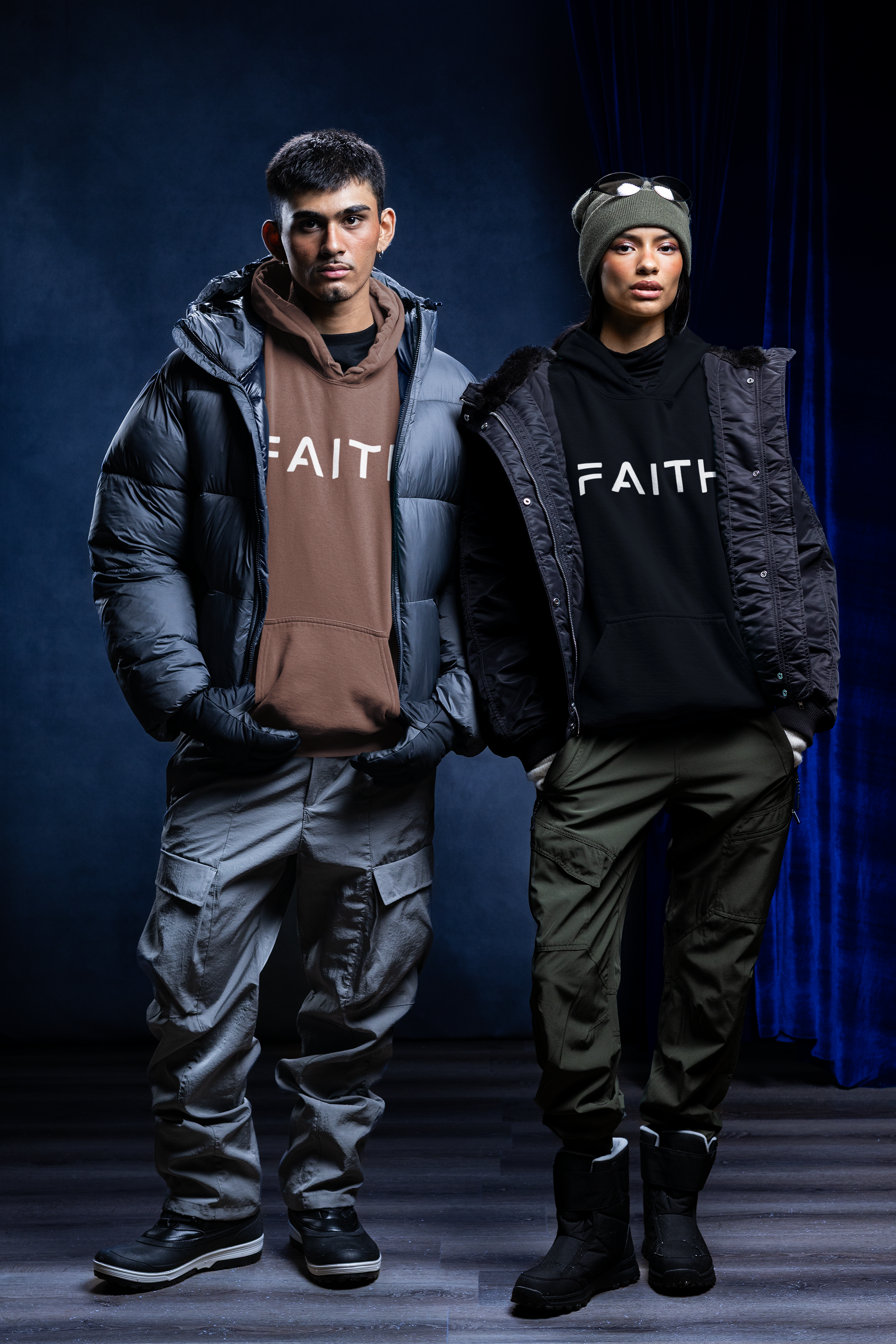 FAITH Naofa Stuff Customized Champion Hoodie — Minimal Inspirational Pullover product thumbnail image