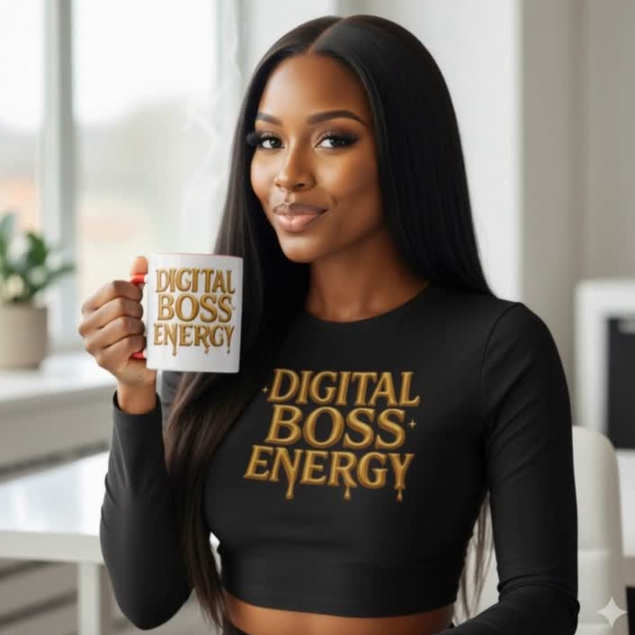 Digital Boss Energy Crew-neck Sweatshirt product thumbnail image Digital Boss Energy Crew-neck Sweatshirt product thumbnail image