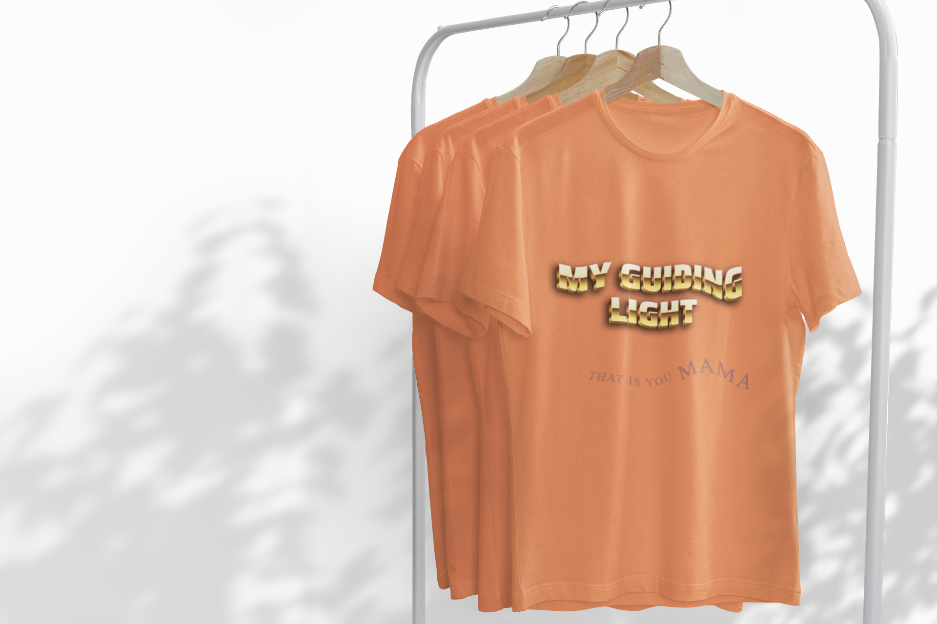 “My Sunshine Mama” White T‑Shirt — Retro Gold Text Mom Tee “My Sunshine Mama” White T‑Shirt — Retro Gold Text Mom Tee