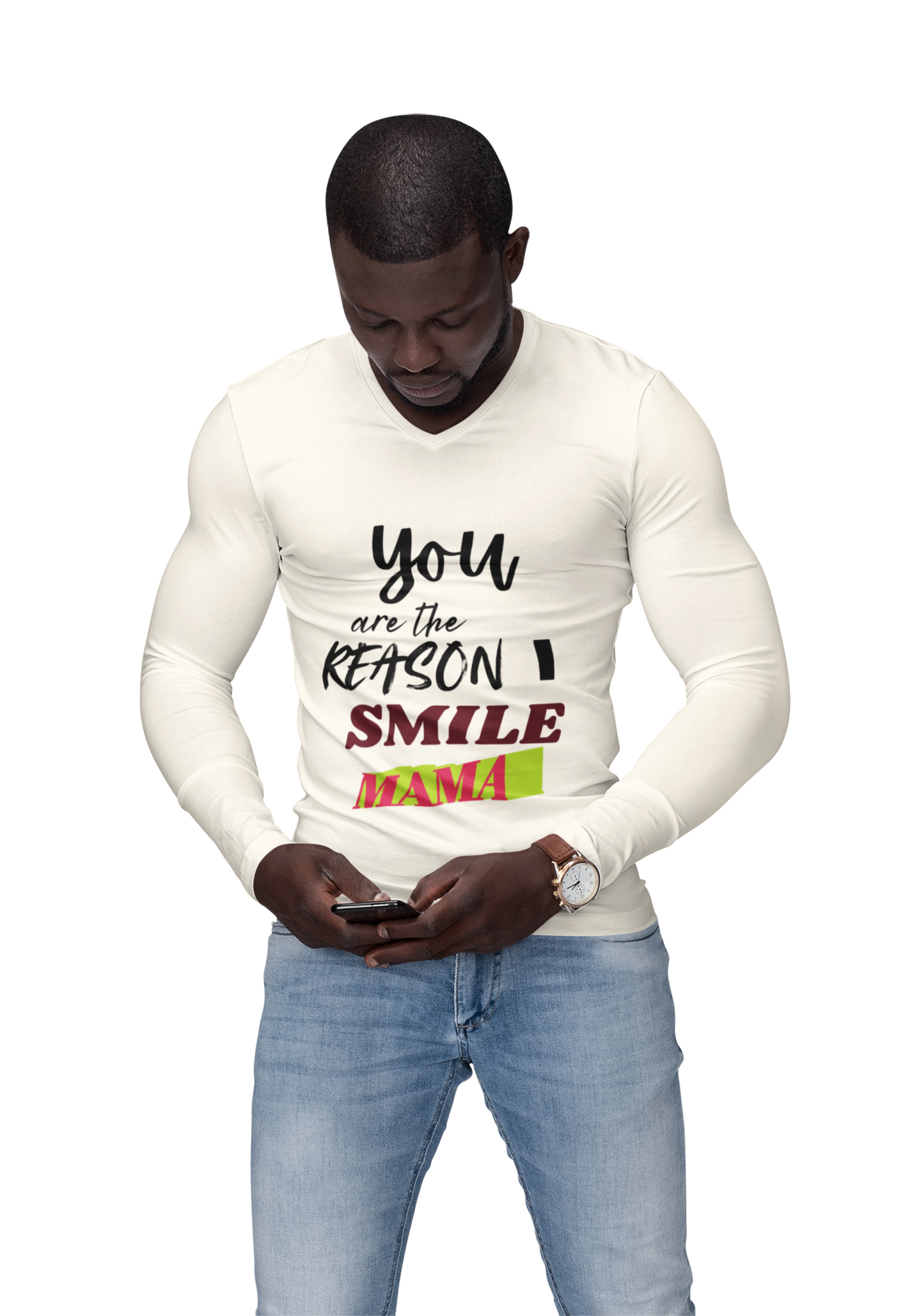 Youth Tee "You Are the Reason I Smile Mama" – Kids Mother's Day Shirt product thumbnail image