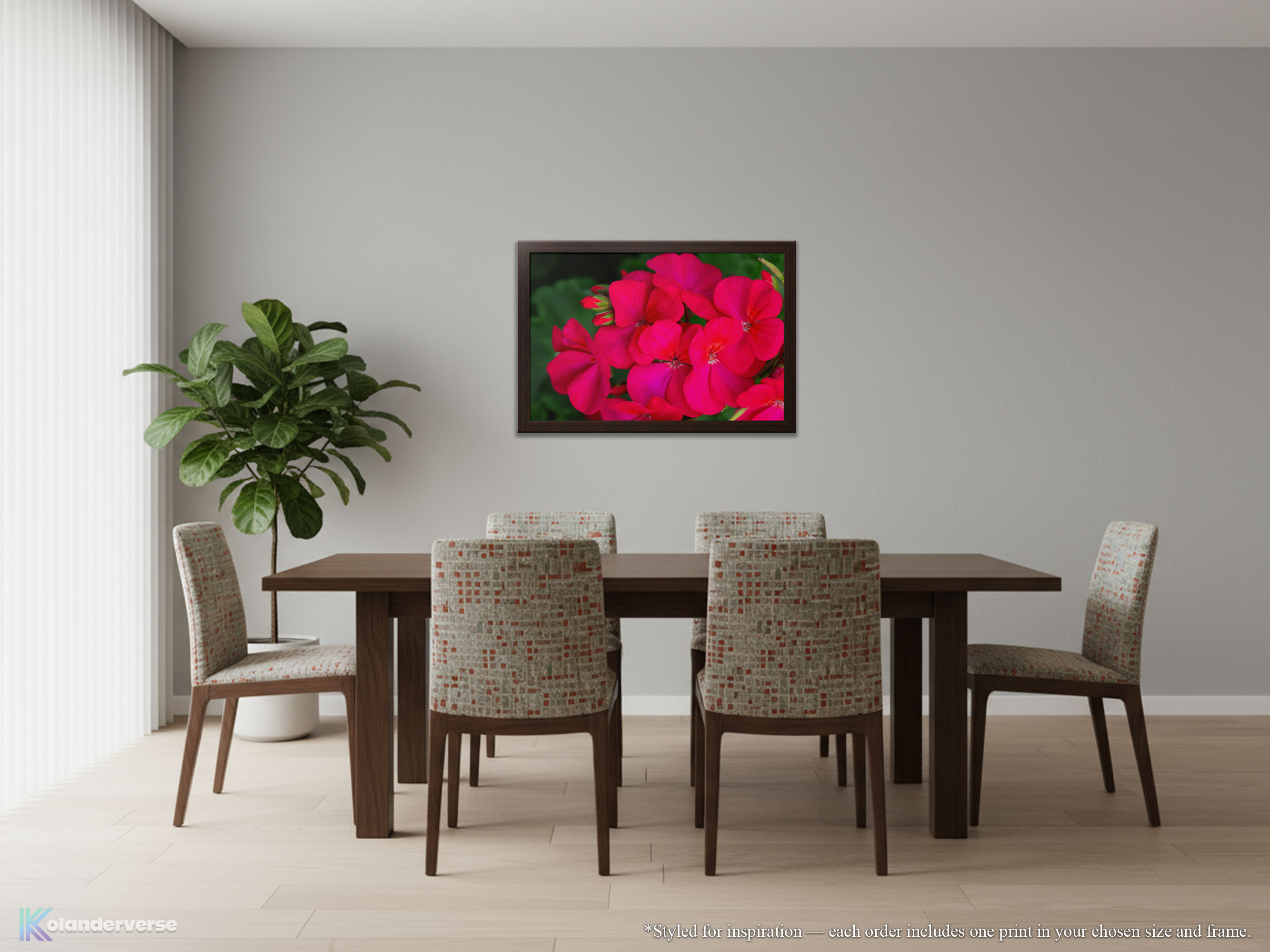 Bright Pink Geranium Flowers - Framed Print - Close Up Floral Art #77 product thumbnail image Bright Pink Geranium Flowers - Framed Print - Close Up Floral Art #77 product thumbnail image