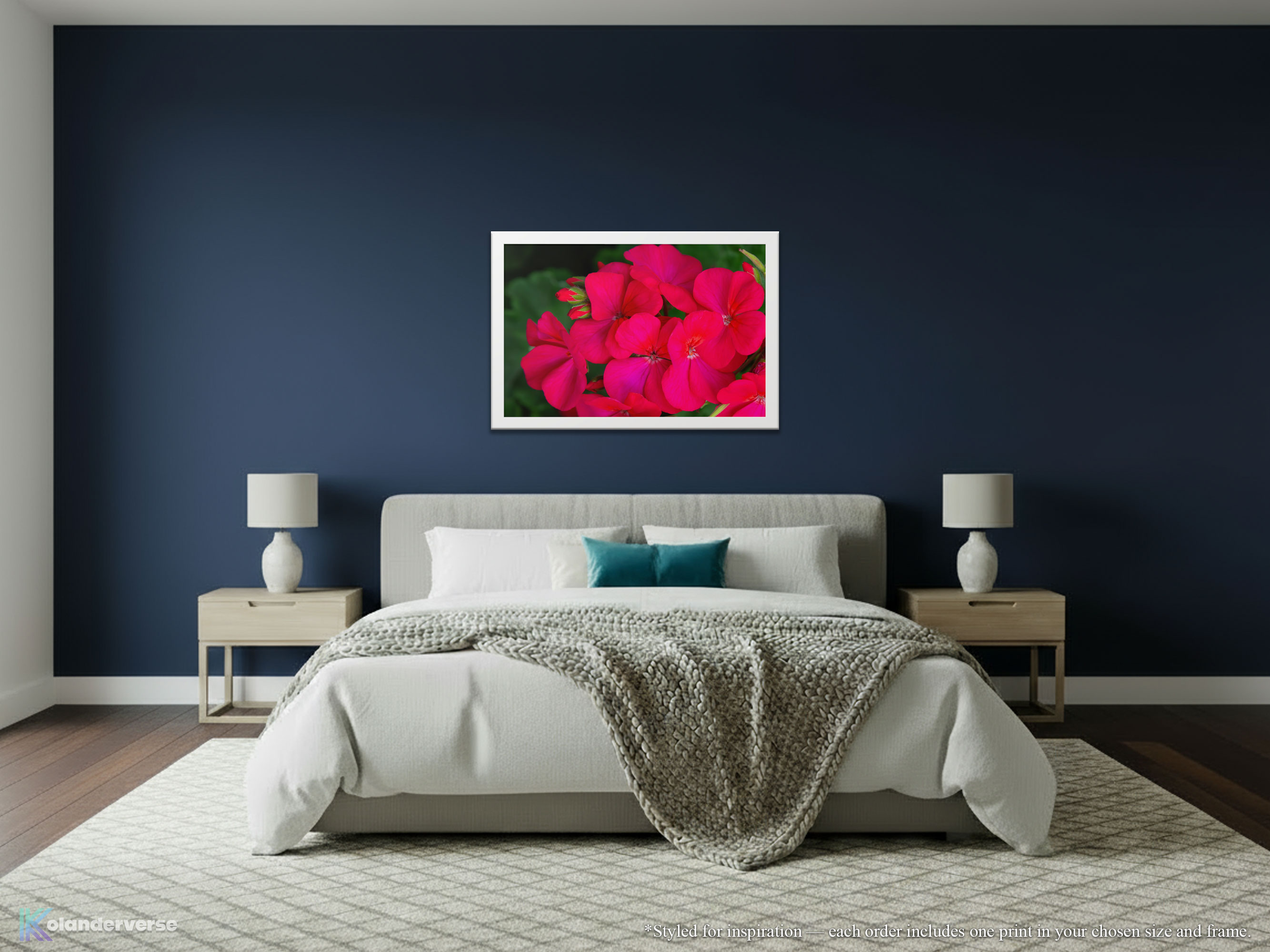 Bright Pink Geranium Flowers - Framed Print - Close Up Floral Art #77 product thumbnail image Bright Pink Geranium Flowers - Framed Print - Close Up Floral Art #77 product thumbnail image