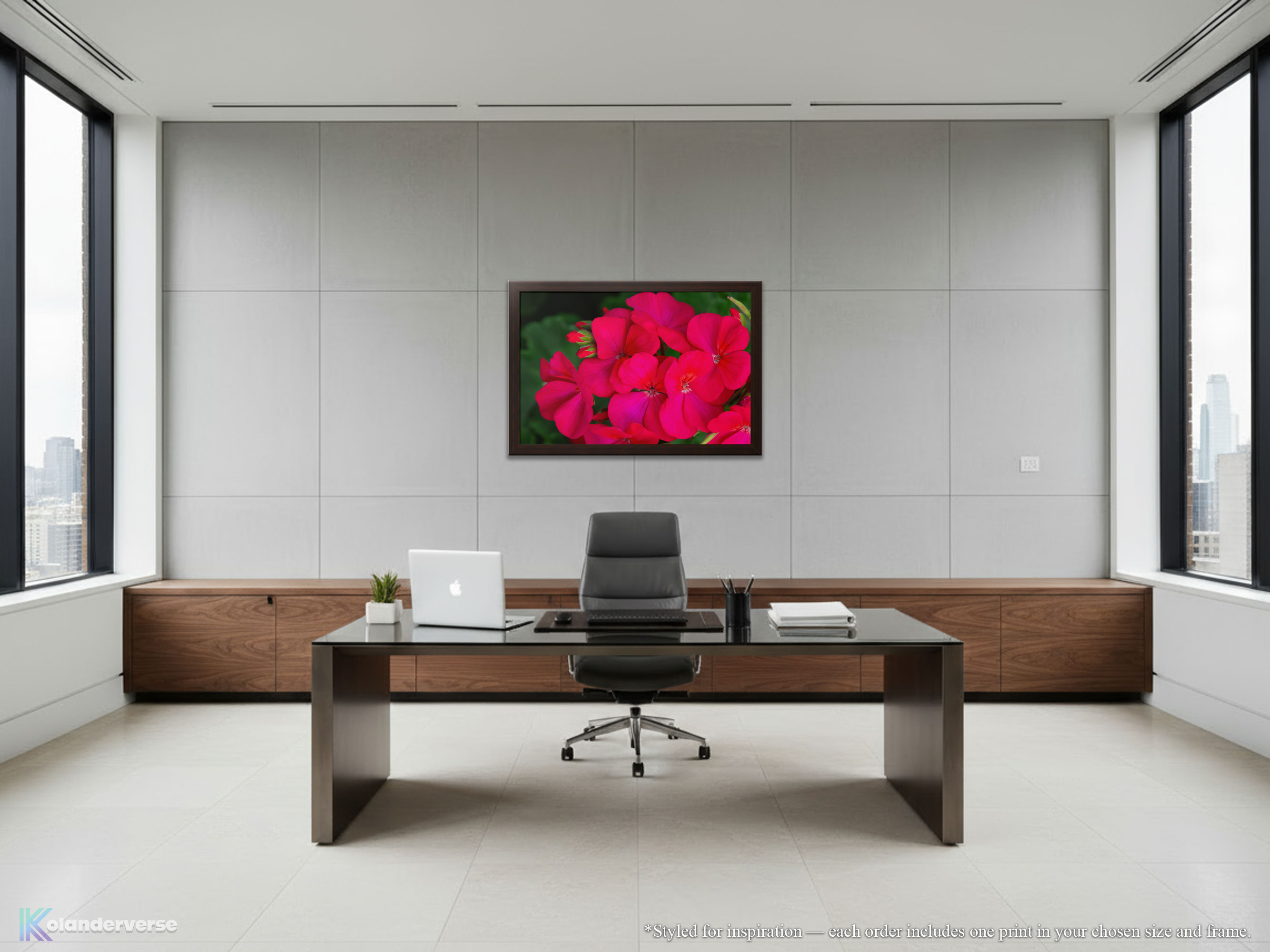 Bright Pink Geranium Flowers - Framed Print - Close Up Floral Art #77 product thumbnail image Bright Pink Geranium Flowers - Framed Print - Close Up Floral Art #77 product thumbnail image