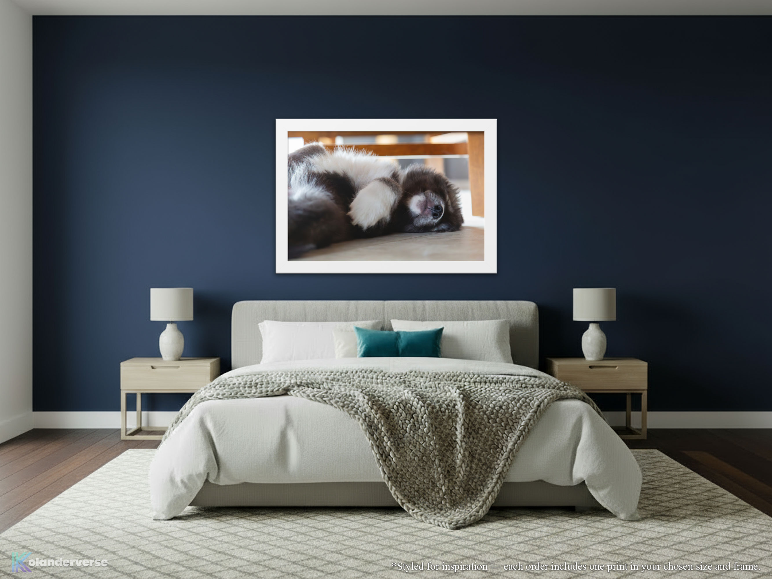 Husky Puppy Sleeping - Framed Print - Rare Agouti Siberian Huskies Animal Home Décor #73 Husky Puppy Sleeping - Framed Print - Rare Agouti Siberian Huskies Animal Home Décor #73