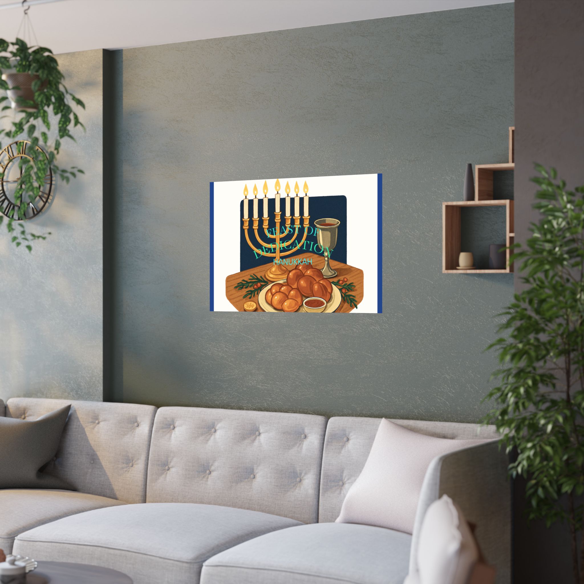Feast of Dedication graphic poster. Wall Decor, Unique Gift, Home Aesthetic, Religious Art, Inspirational Decor product thumbnail image