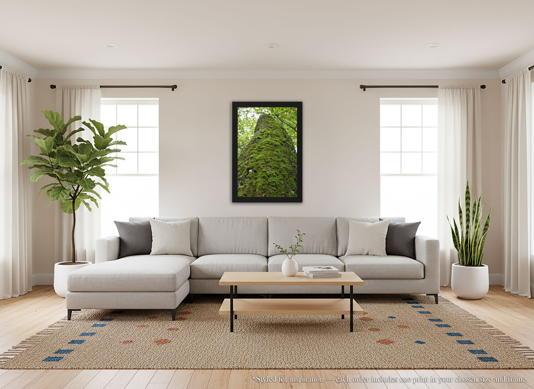 Moss Covered Tree Trunk in Forest – Framed Print - Rustic Woodland Wall Art Decor, Green Mossy Texture in Nature #26 product thumbnail image Moss Covered Tree Trunk in Forest – Framed Print - Rustic Woodland Wall Art Decor, Green Mossy Texture in Nature #26 product thumbnail image