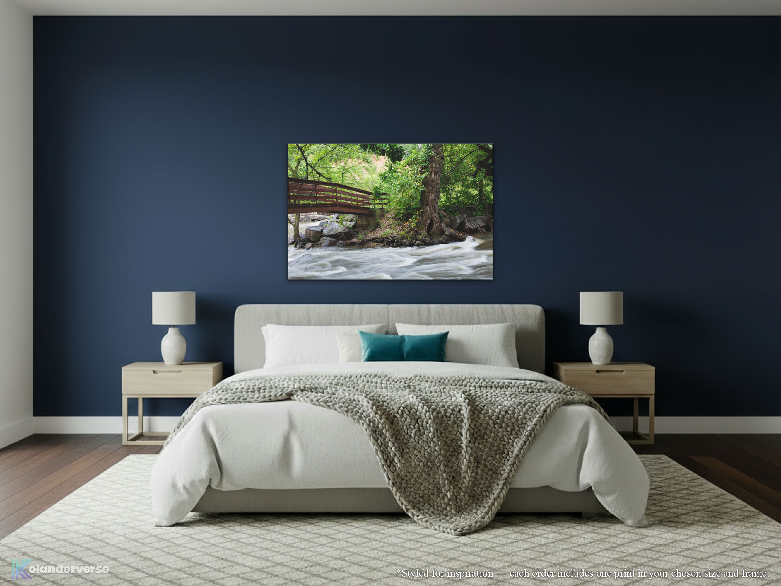 Rustic Bridge River Print – Canvas Print - Flowing Waterfall Photography, Nature Woodland Stream Landscape Wall Art #28 product thumbnail image Rustic Bridge River Print – Canvas Print - Flowing Waterfall Photography, Nature Woodland Stream Landscape Wall Art #28 product thumbnail image