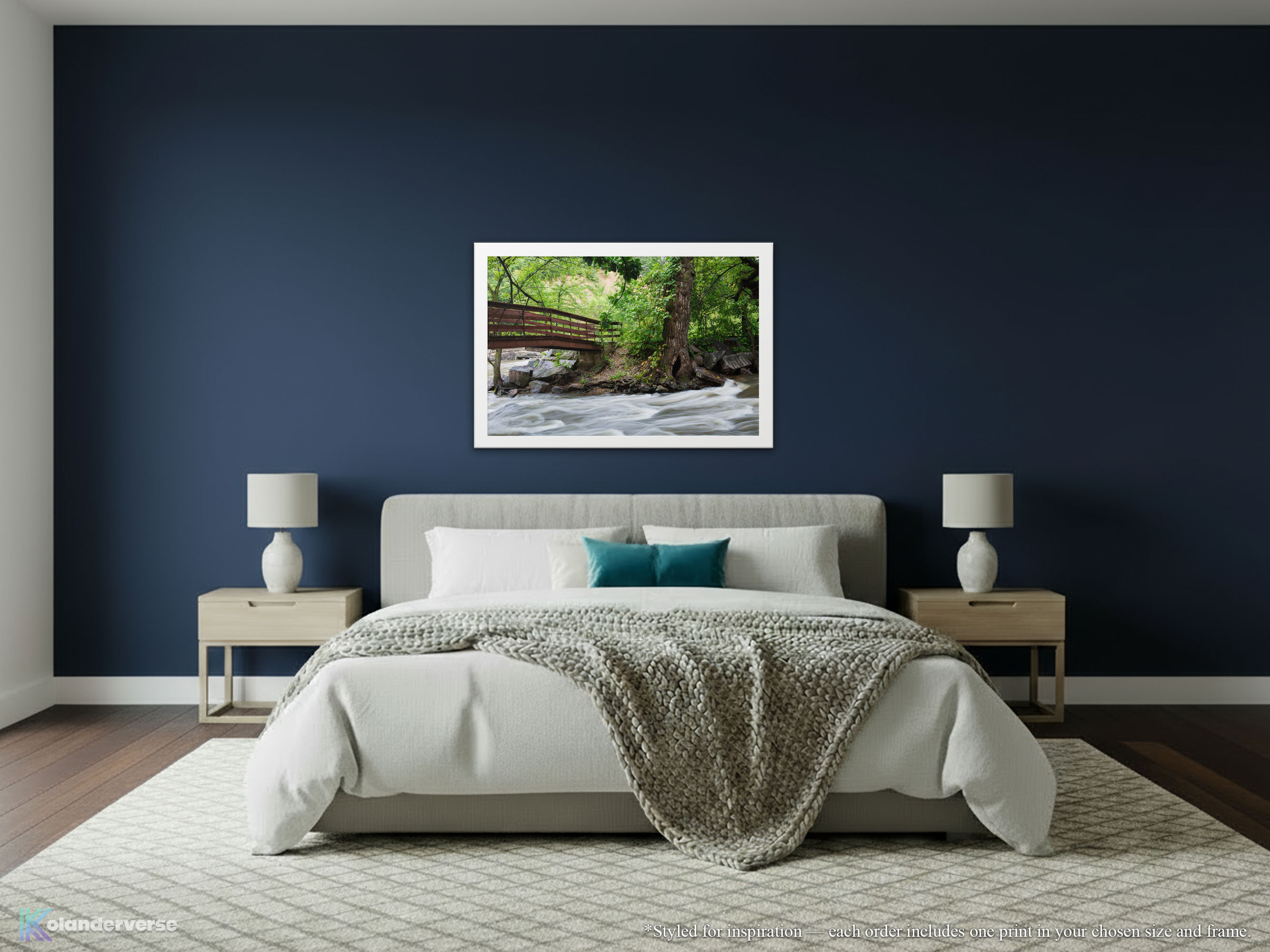 Rustic Bridge River Print – Framed Print - Flowing Waterfall Photography, Nature Woodland Stream Landscape Wall Art #28 product thumbnail image Rustic Bridge River Print – Framed Print - Flowing Waterfall Photography, Nature Woodland Stream Landscape Wall Art #28 product thumbnail image