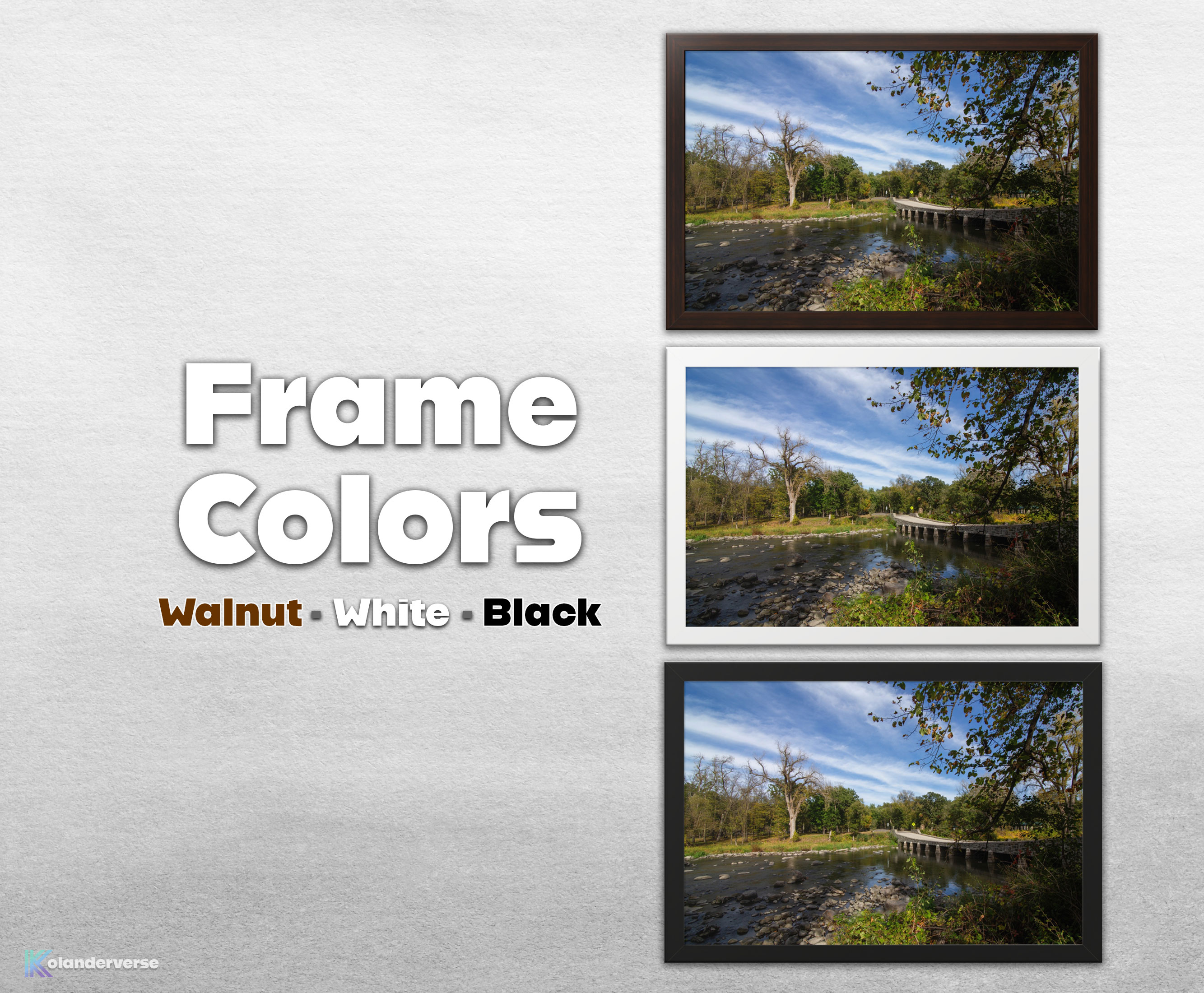 Rustic Stone Bridge River Landscape - Framed Print – Peaceful Nature Photography Wall Art, Woodland Stream Décor #31 product thumbnail image