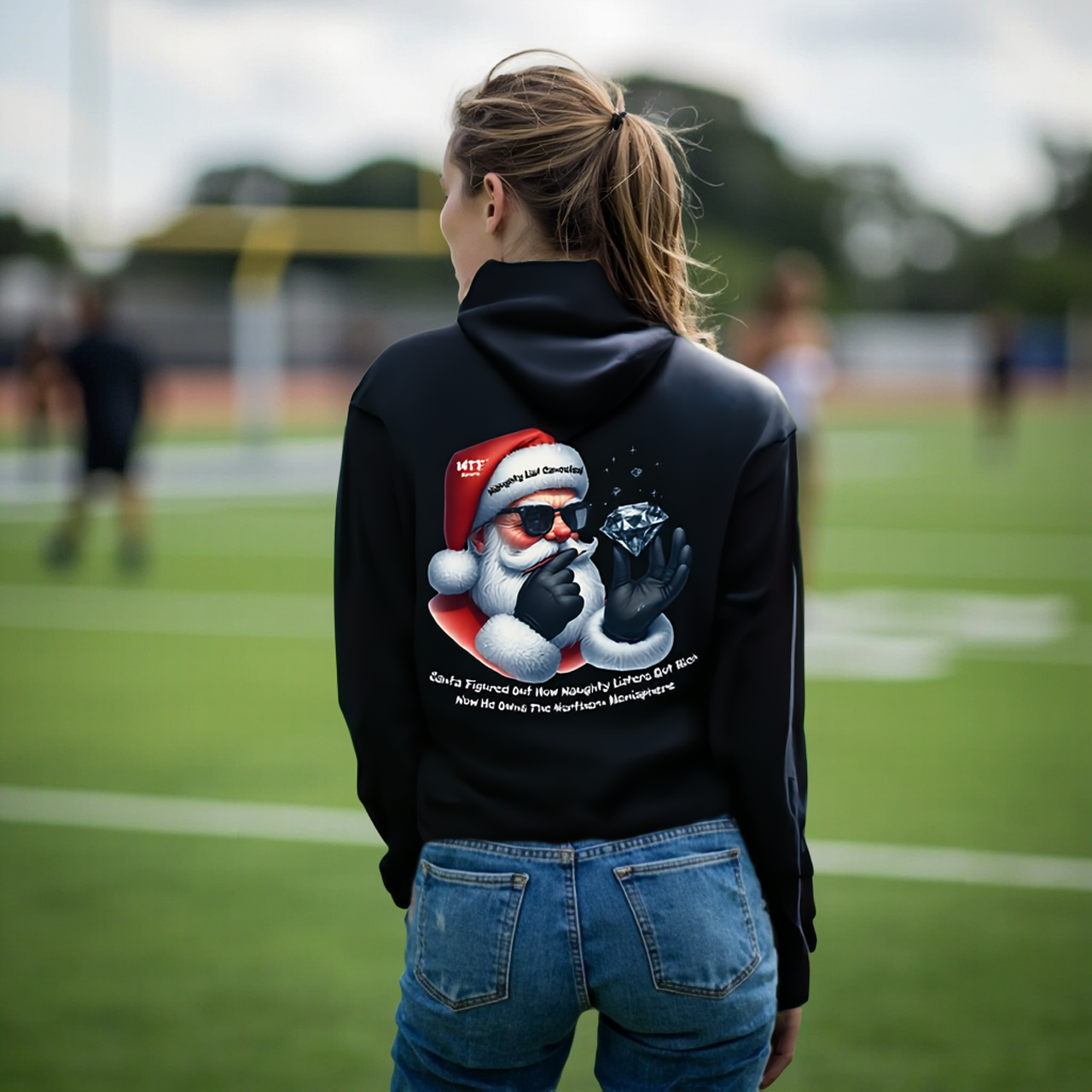 Sarcasm Culture Santa Figured Out How Naughty Listers Got Rich Hoodie
