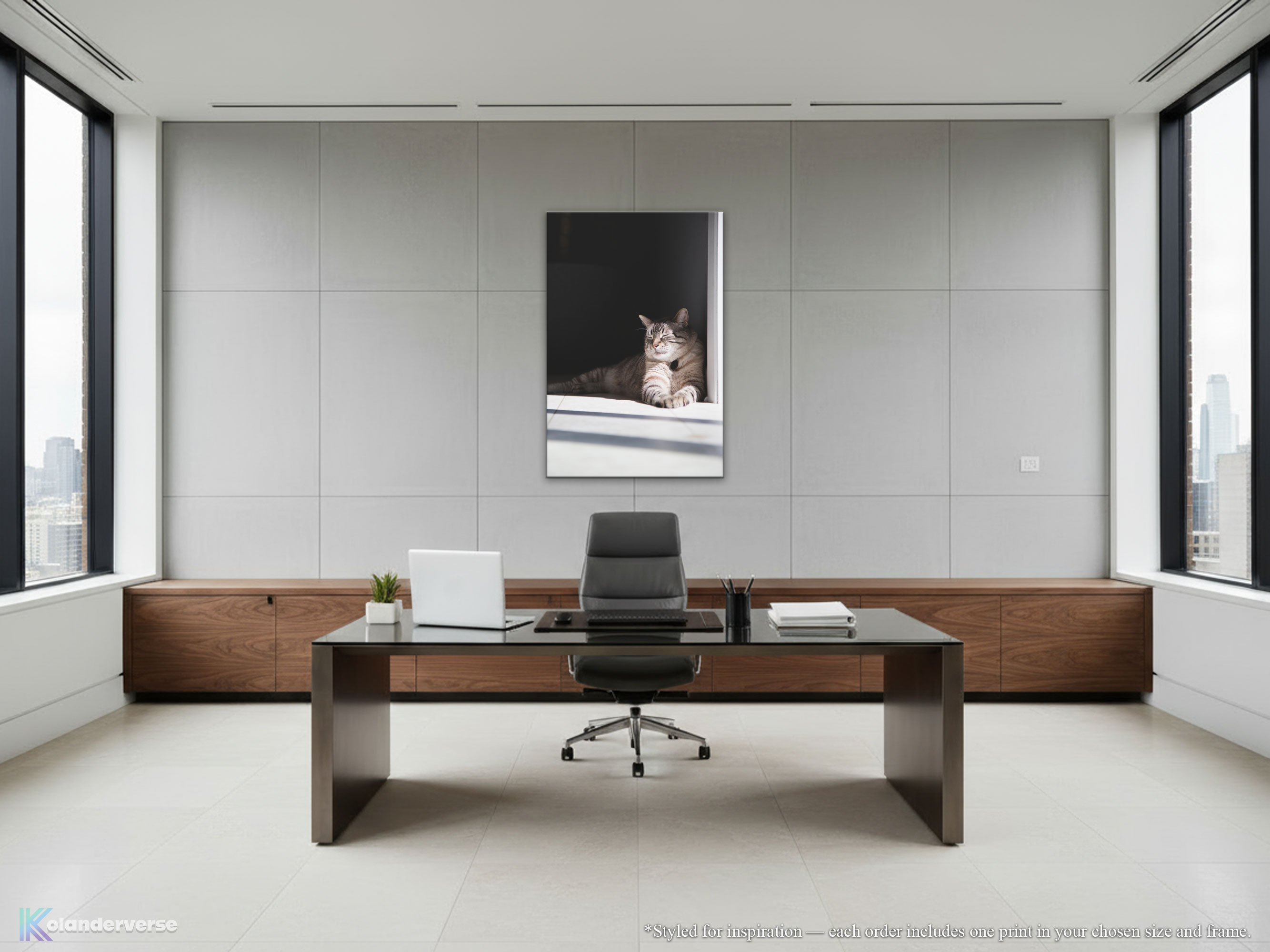 Siamese Lynx Point Cat - Canvas Print - Relaxed Feline in Sunshine Photography #33 product thumbnail image