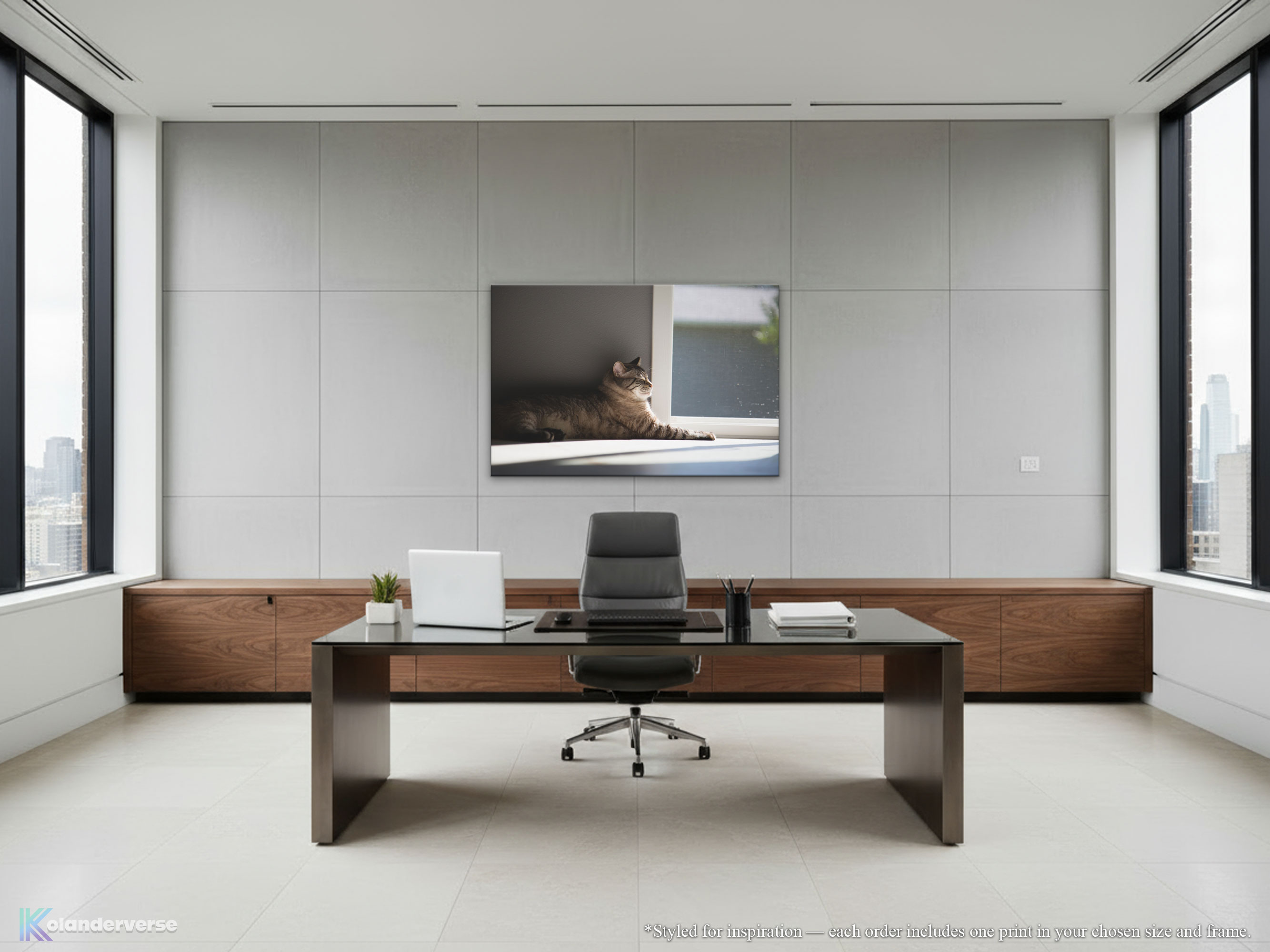 Sunlit Siamese Cat - Canvas Print - Cozy Feline in Sunshine Photography #34 product thumbnail image