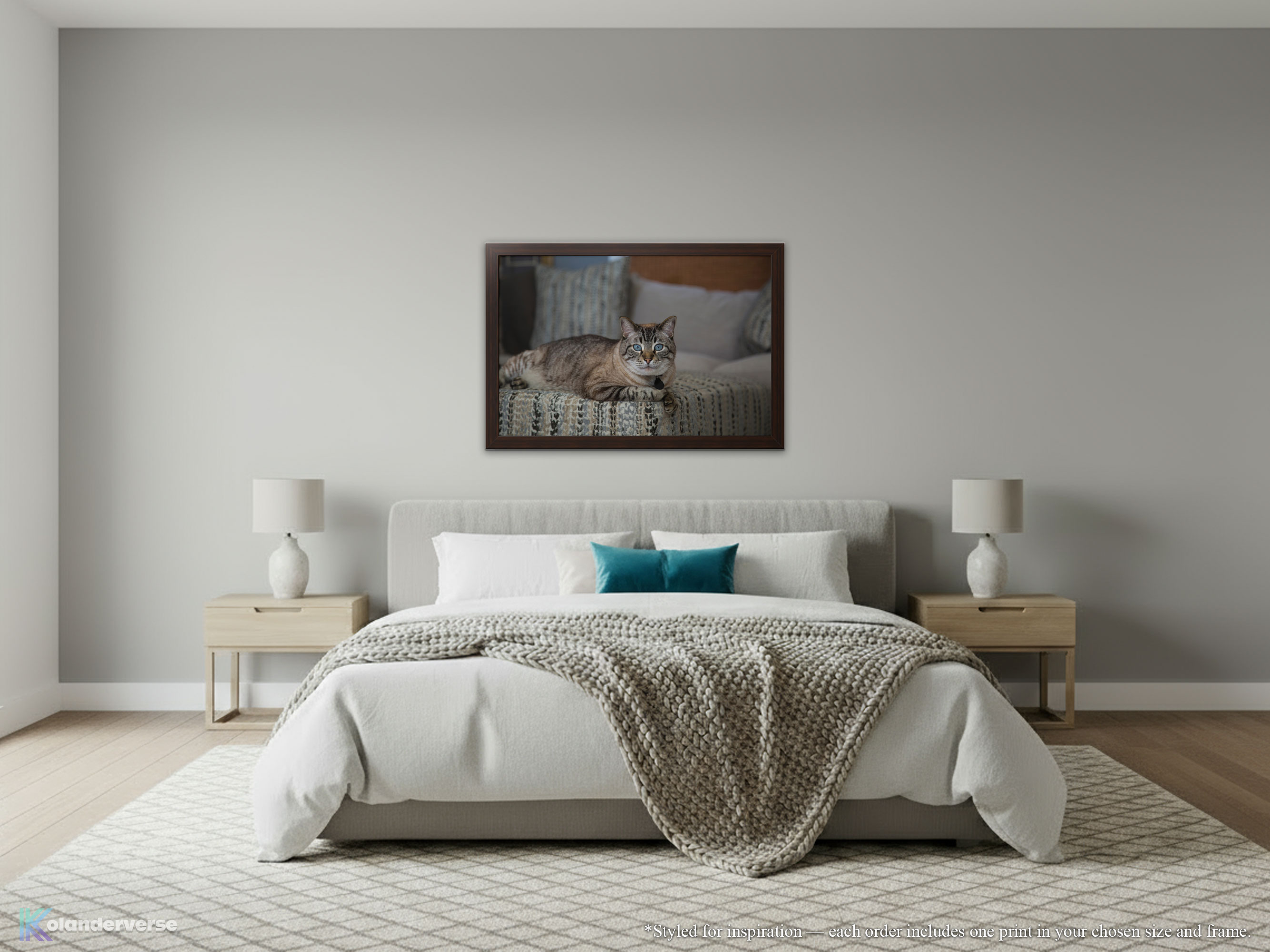 Blue-Eyed Siamese Lynx Point Cat - Framed Print – Elegant Feline Photography #36 product thumbnail image Blue-Eyed Siamese Lynx Point Cat - Framed Print – Elegant Feline Photography #36 product thumbnail image