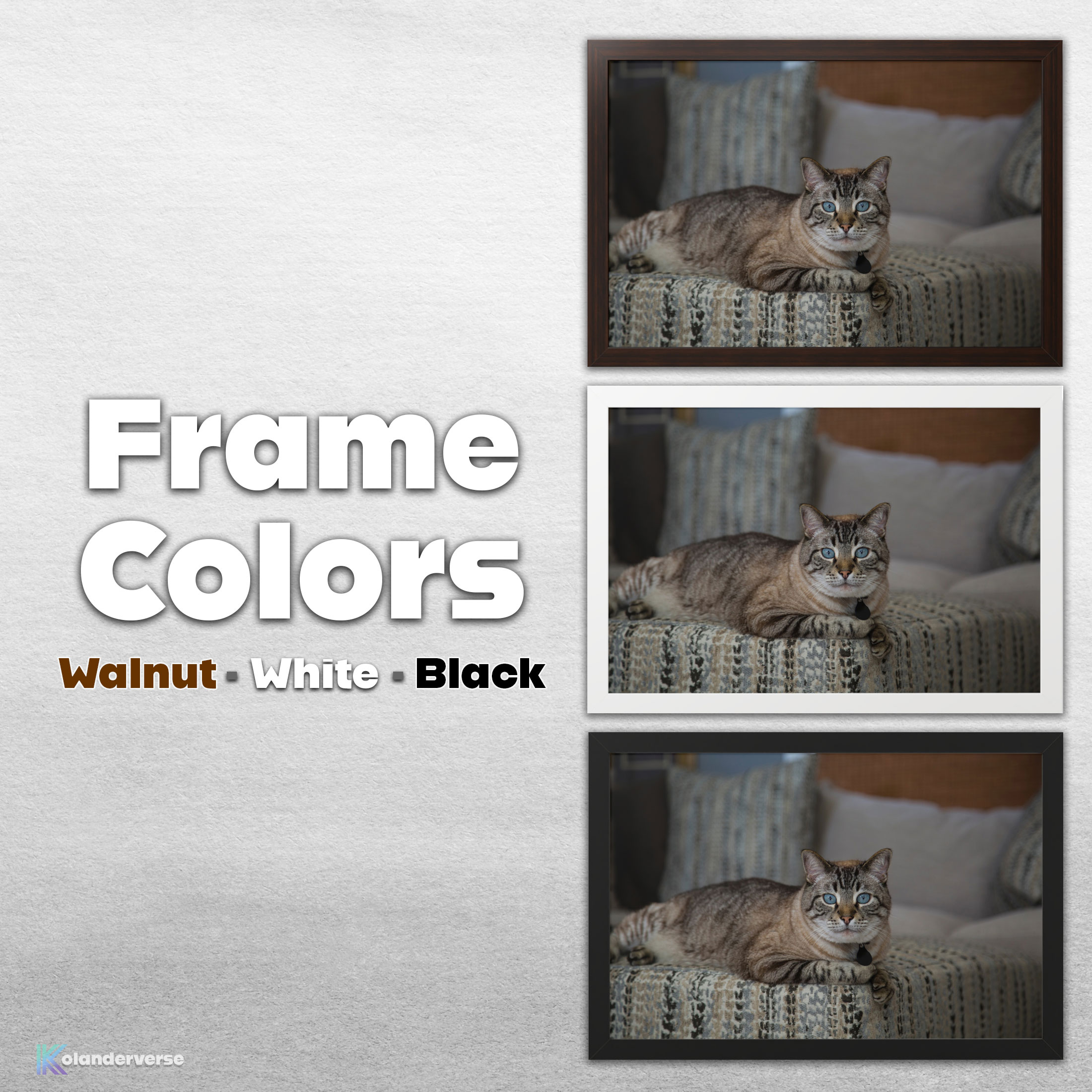 Blue-Eyed Siamese Lynx Point Cat - Framed Print – Elegant Feline Photography #36 product thumbnail image