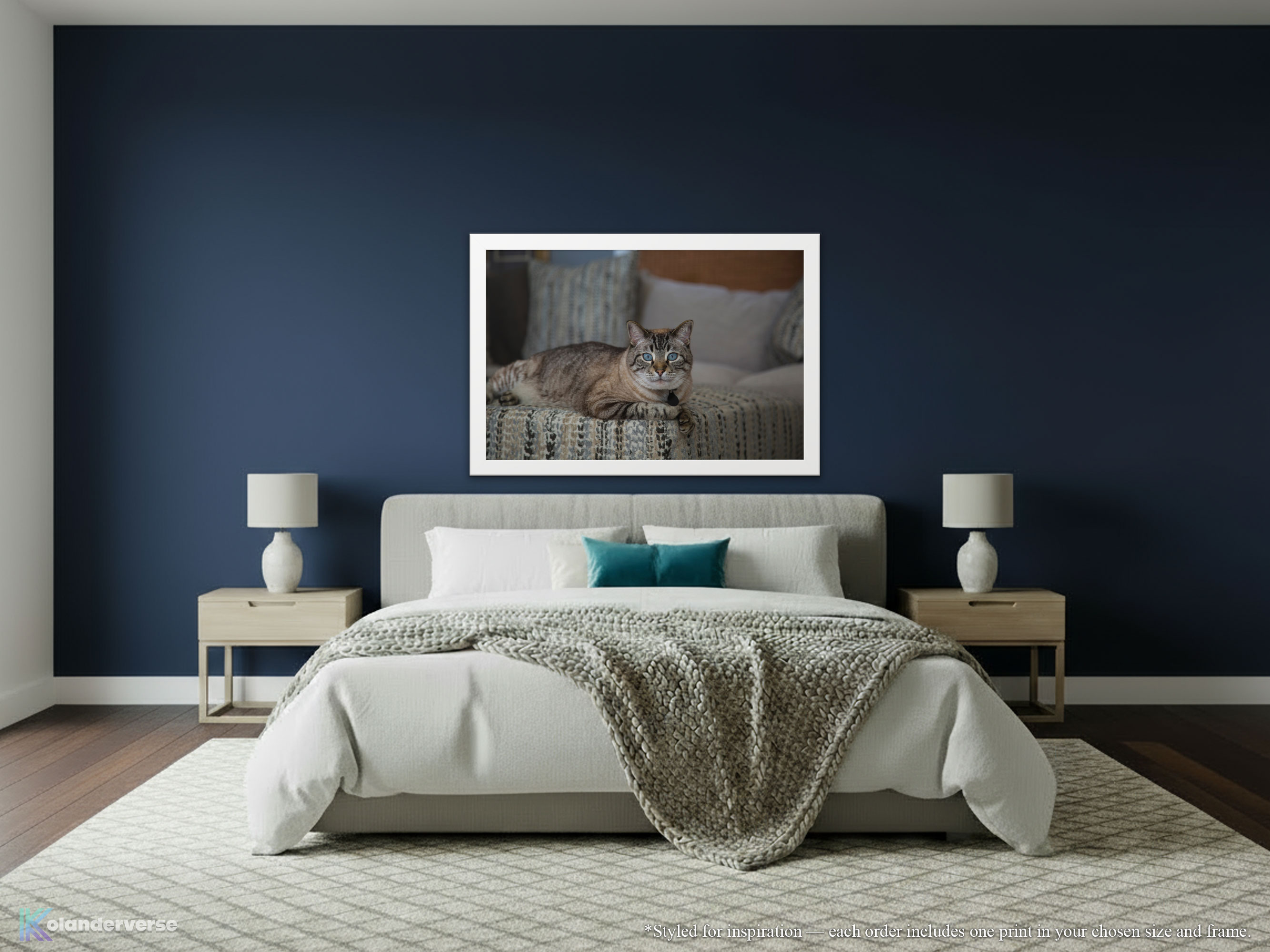 Blue-Eyed Siamese Lynx Point Cat - Framed Print – Elegant Feline Photography #36 product thumbnail image Blue-Eyed Siamese Lynx Point Cat - Framed Print – Elegant Feline Photography #36 product thumbnail image
