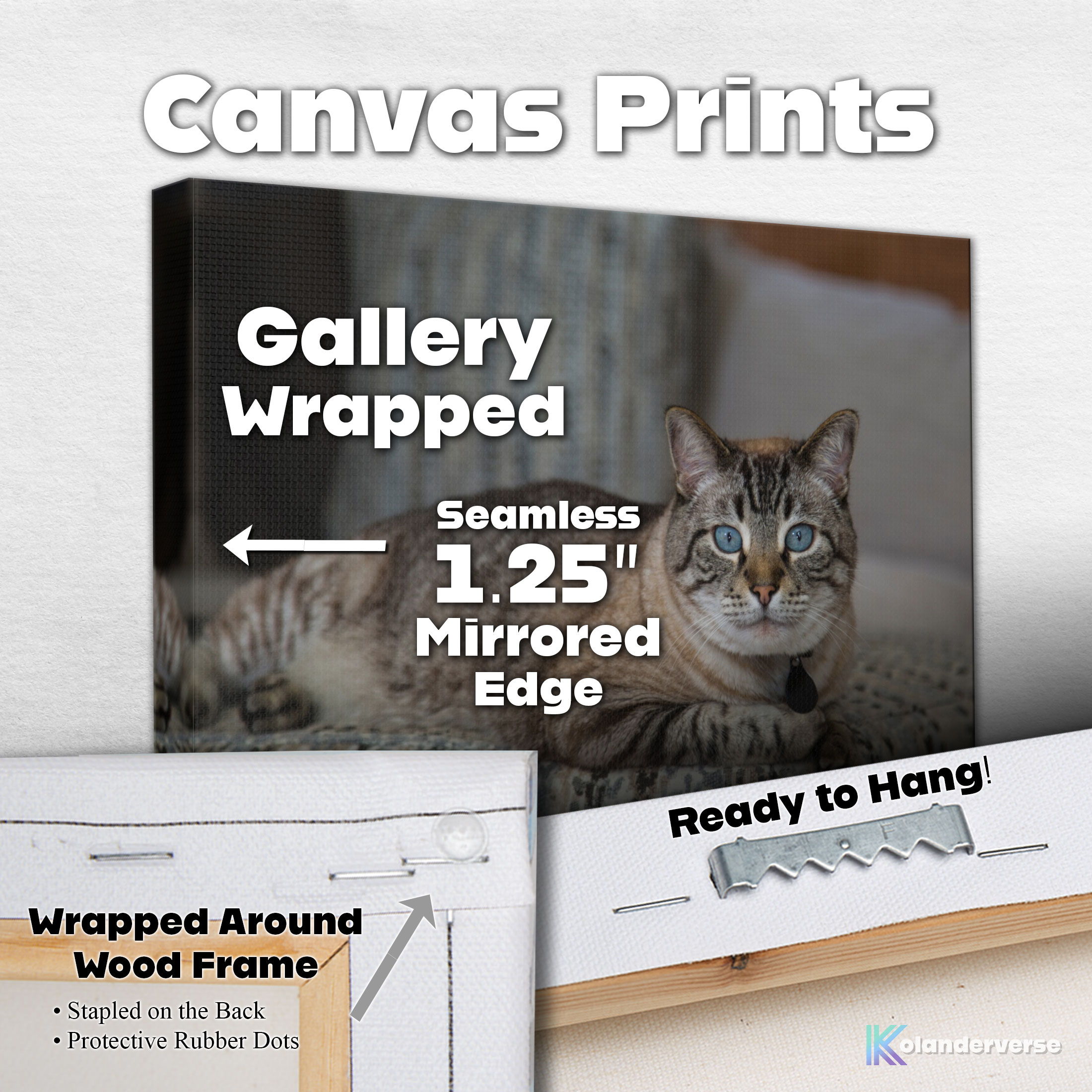 Blue-Eyed Siamese Lynx Point Cat - Canvas Print – Elegant Feline Photography #36 product thumbnail image Blue-Eyed Siamese Lynx Point Cat - Canvas Print – Elegant Feline Photography #36 product thumbnail image