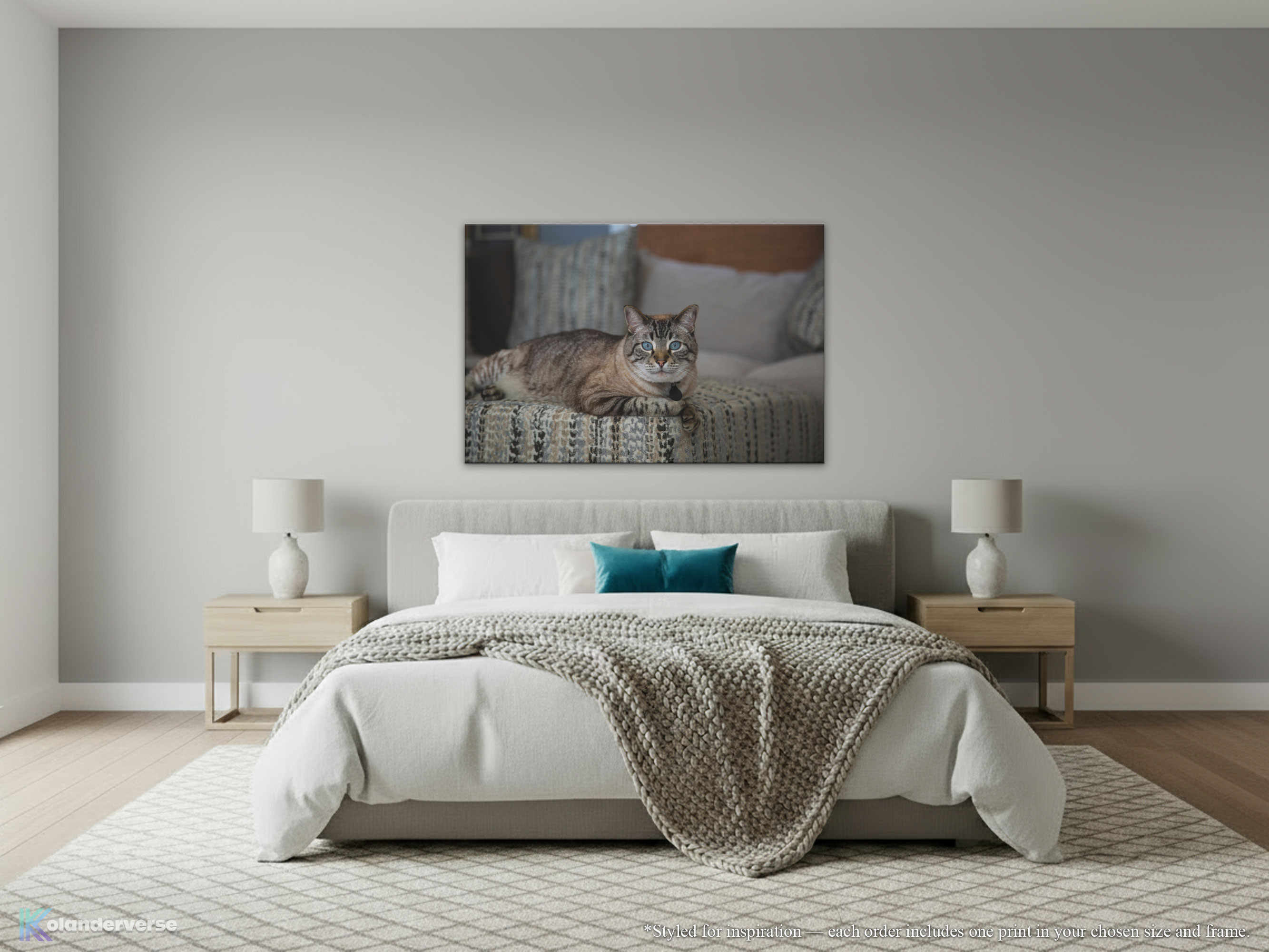 Blue-Eyed Siamese Lynx Point Cat - Canvas Print – Elegant Feline Photography #36 product thumbnail image Blue-Eyed Siamese Lynx Point Cat - Canvas Print – Elegant Feline Photography #36 product thumbnail image