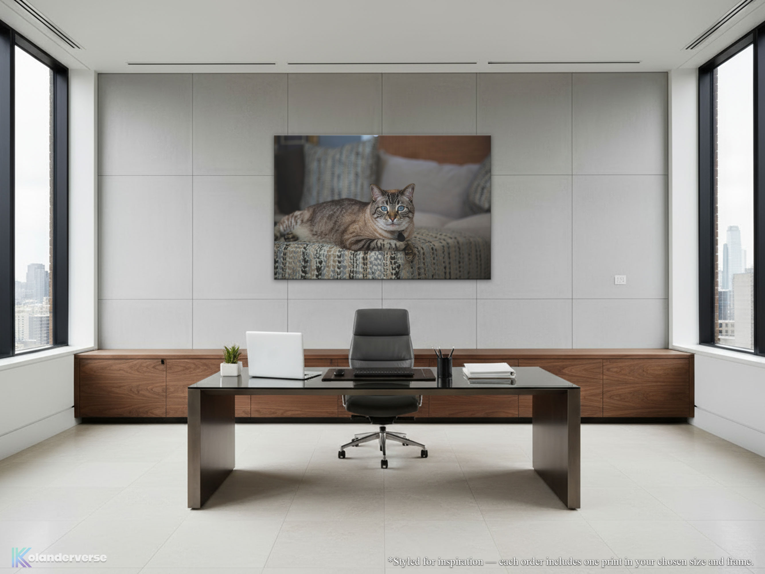 Blue-Eyed Siamese Lynx Point Cat - Canvas Print – Elegant Feline Photography #36 product thumbnail image Blue-Eyed Siamese Lynx Point Cat - Canvas Print – Elegant Feline Photography #36 product thumbnail image