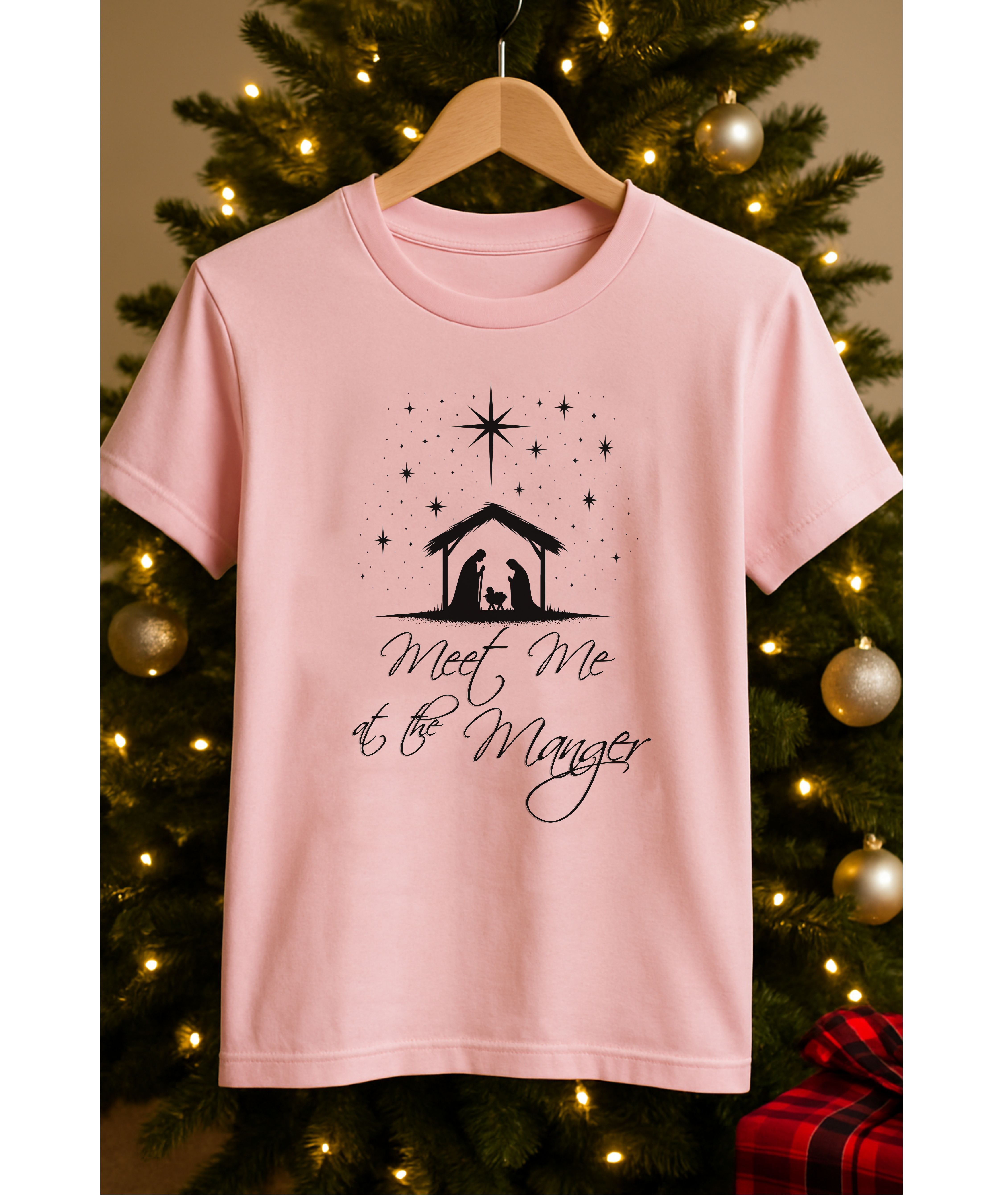 Meet Me at the Manger Christian Christmas Softstyle T-Shirt | Nativity Scene Faith Tee | Luke 2:11 Bible Verse Shirt for the Holidays, Christmas Apparel, Faithwear, Christ product thumbnail image Meet Me at the Manger Christian Christmas Softstyle T-Shirt | Nativity Scene Faith Tee | Luke 2:11 Bible Verse Shirt for the Holidays, Christmas Apparel, Faithwear, Christ product thumbnail image