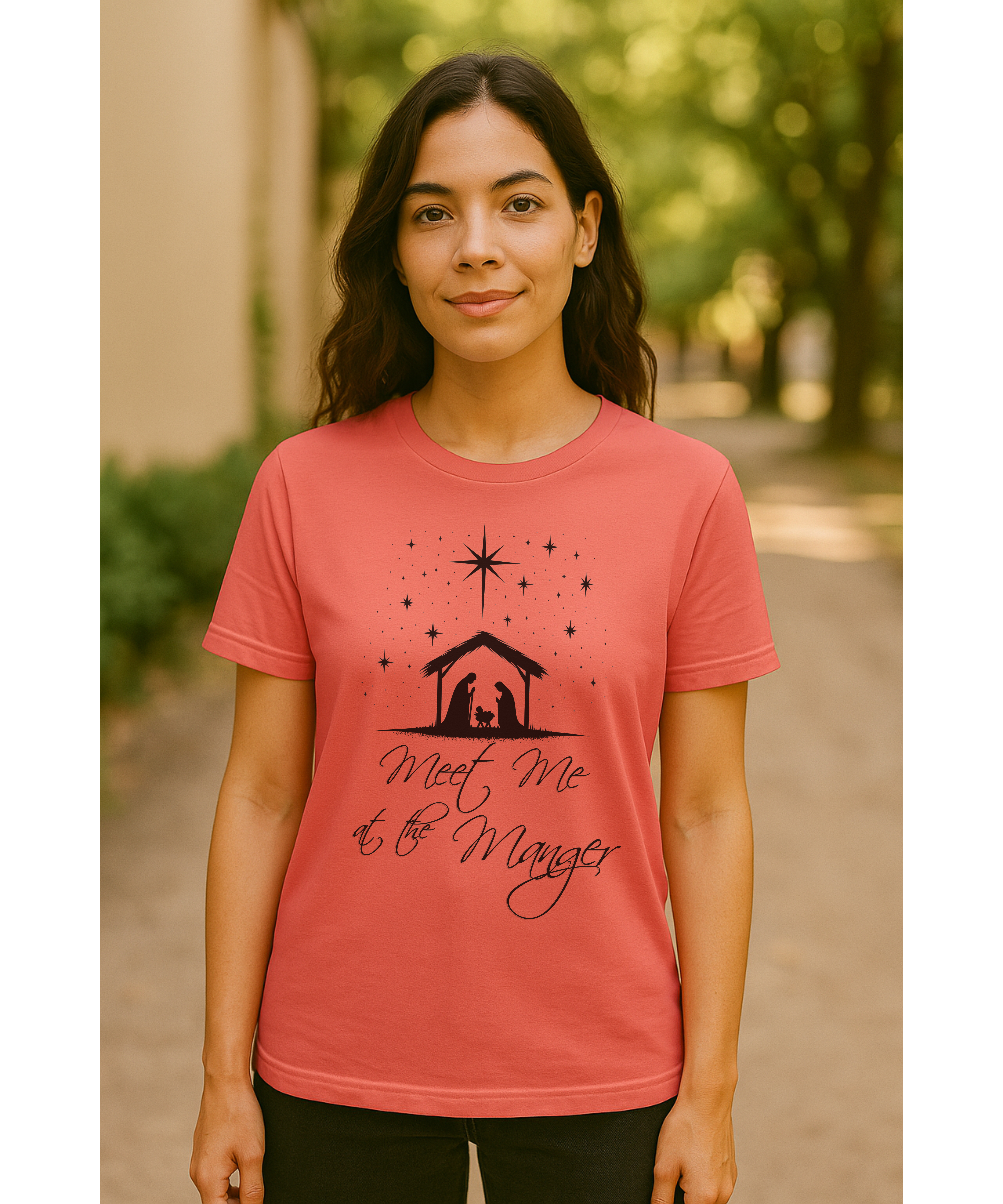 Meet Me at the Manger Christian Christmas Softstyle T-Shirt | Nativity Scene Faith Tee | Luke 2:11 Bible Verse Shirt for the Holidays, Christmas Apparel, Faithwear, Christ product thumbnail image Meet Me at the Manger Christian Christmas Softstyle T-Shirt | Nativity Scene Faith Tee | Luke 2:11 Bible Verse Shirt for the Holidays, Christmas Apparel, Faithwear, Christ product thumbnail image