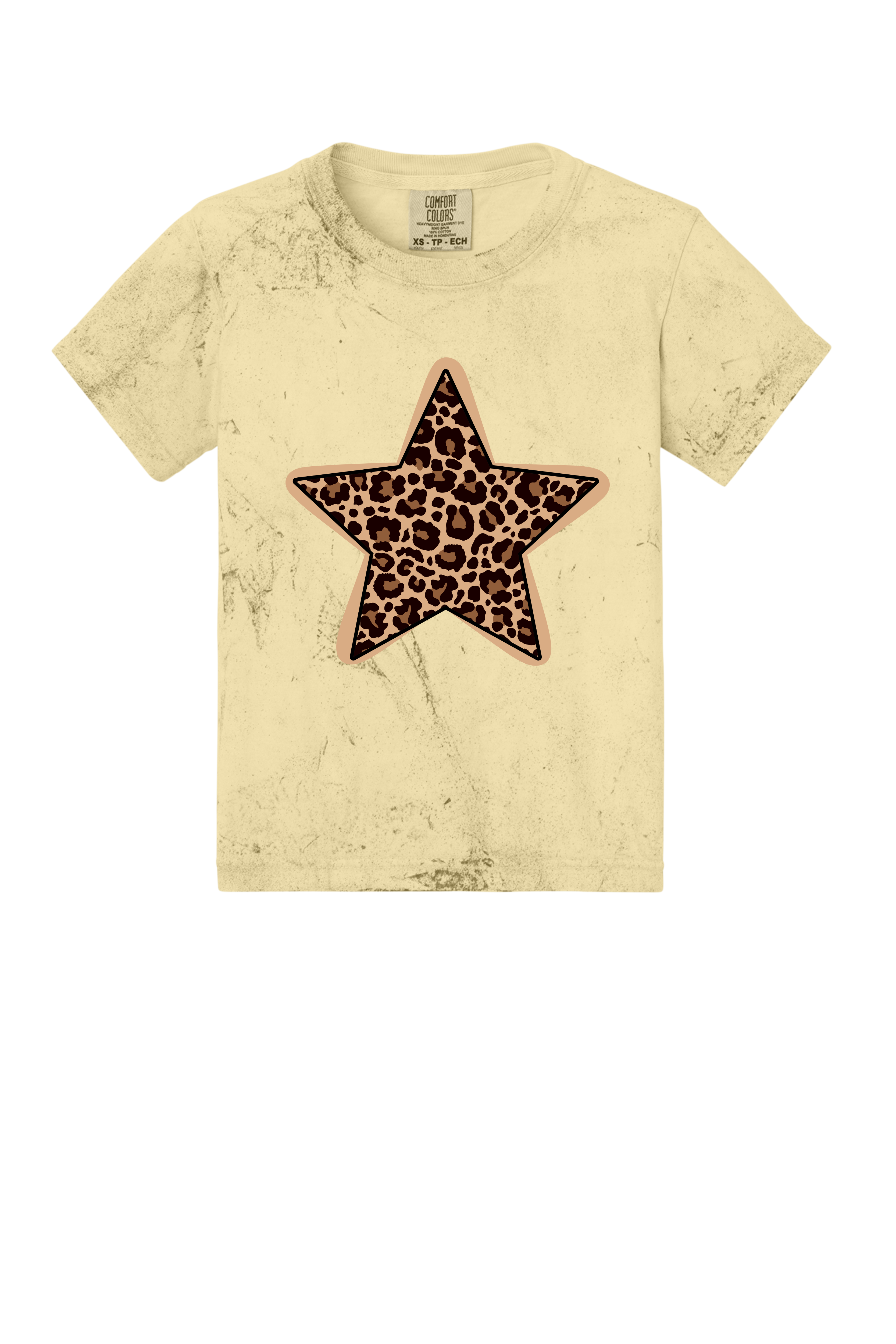 Kids Leopard Star T‑Shirt — Vintage Distressed Animal Print Tee Kids Leopard Star T‑Shirt — Vintage Distressed Animal Print Tee