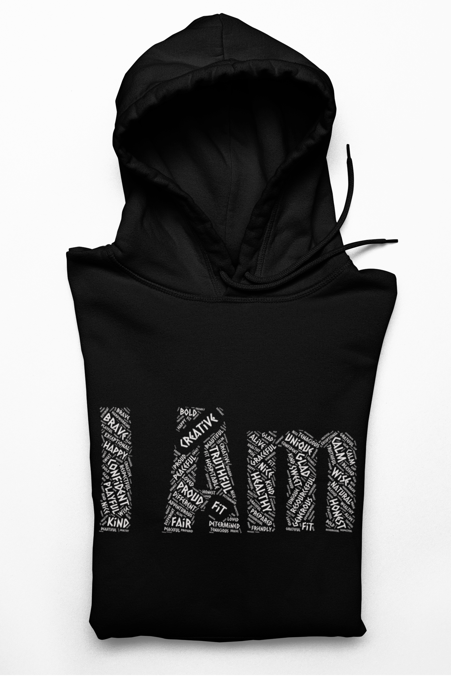 I AM Creative Word Art Hoodie — Colorful 'Creative' Typography Pullover product thumbnail image I AM Creative Word Art Hoodie — Colorful 'Creative' Typography Pullover product thumbnail image