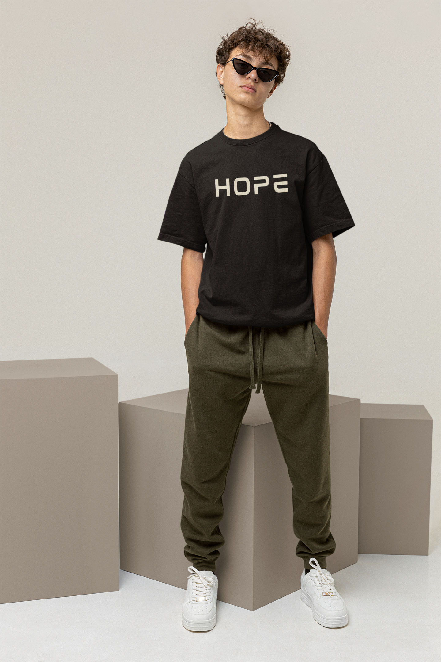 Boys Youth Tee — 'HOPE' Minimalist Graphic Tee product thumbnail image