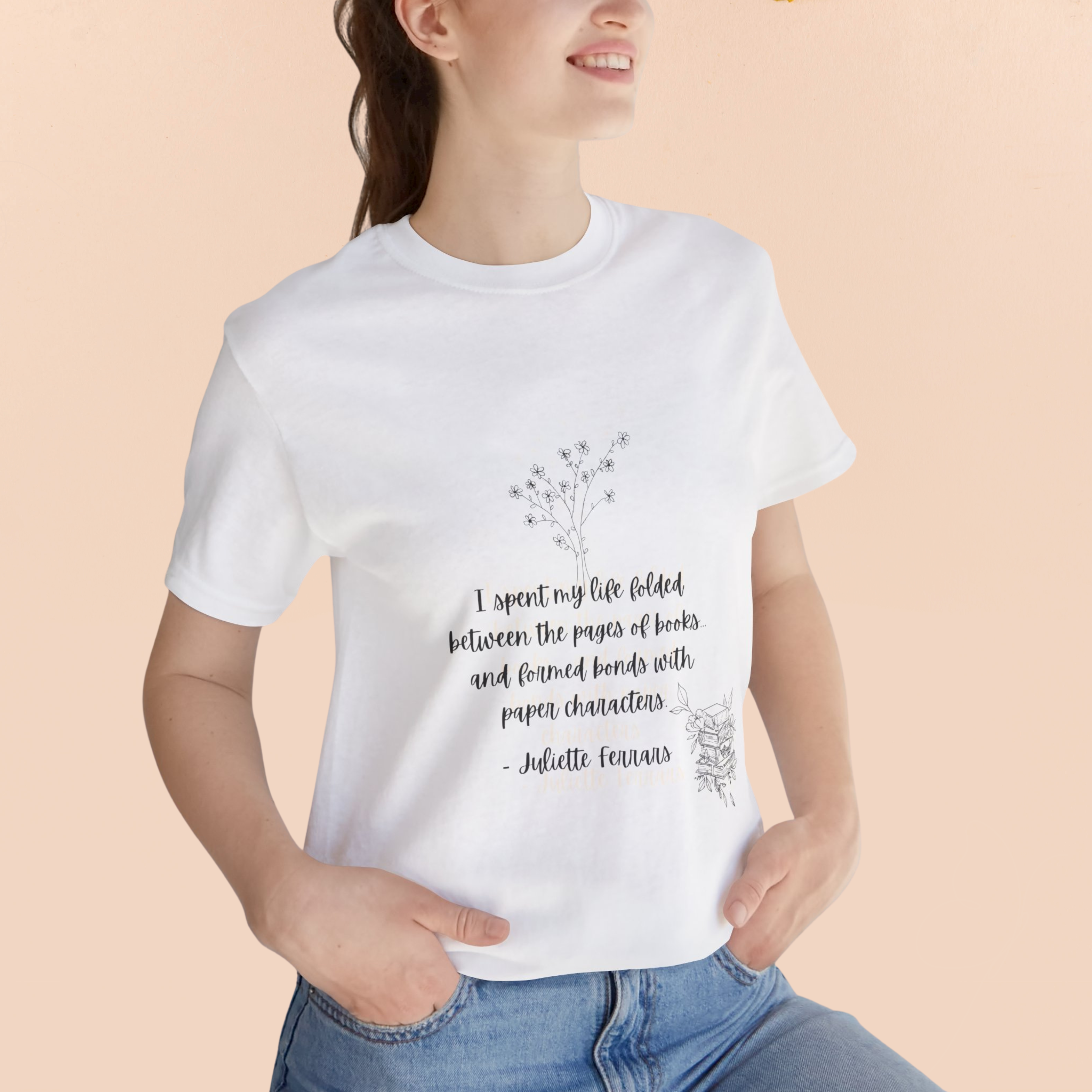 Bookish Quote T-Shirt, Shatter Me Tee, Booktok Top, Book Lover Gift, Gift for Bookworm product thumbnail image Bookish Quote T-Shirt, Shatter Me Tee, Booktok Top, Book Lover Gift, Gift for Bookworm product thumbnail image