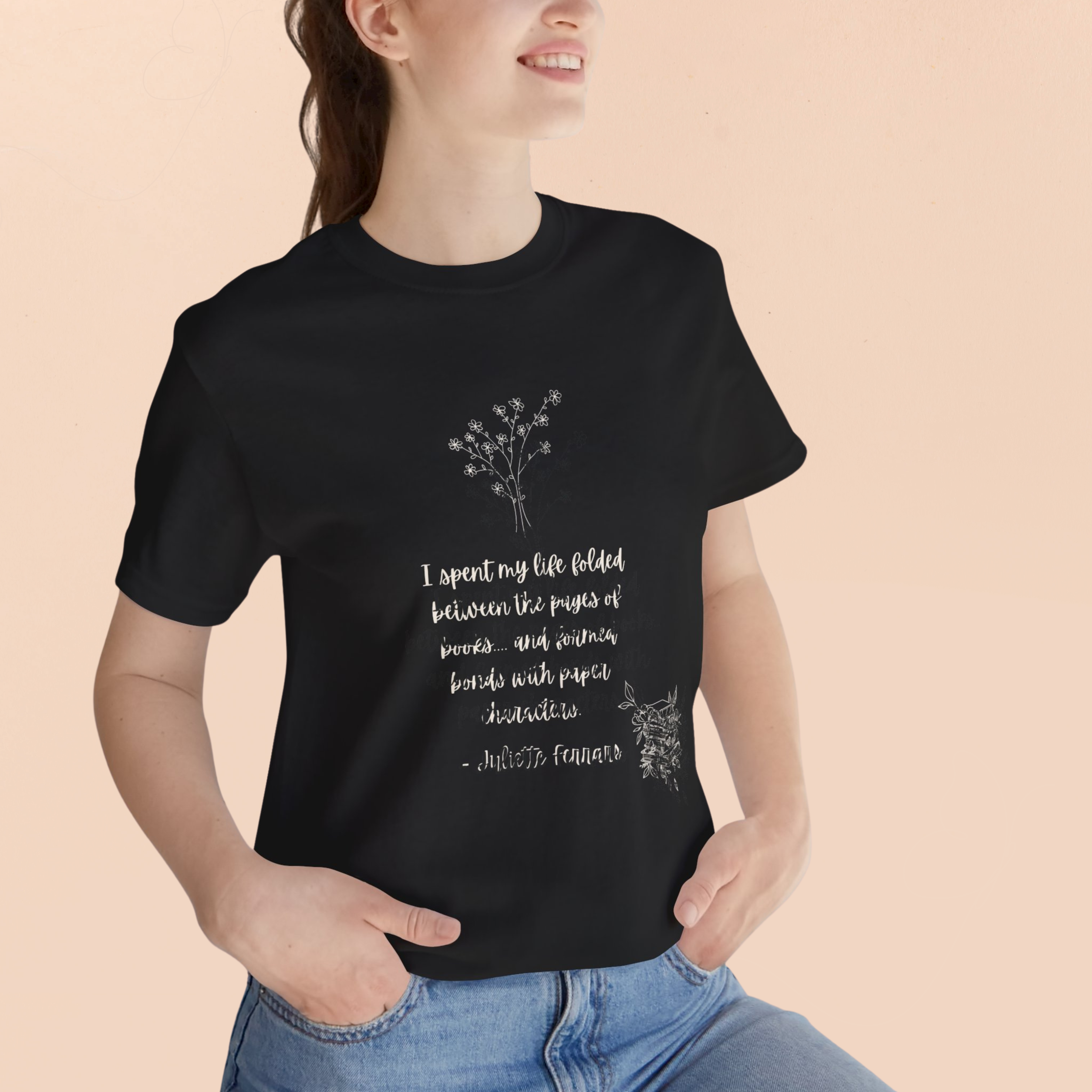 Bookish Quote T-Shirt, Shatter Me Tee, Booktok Top, Book Lover Gift, Gift for Bookworm product thumbnail image