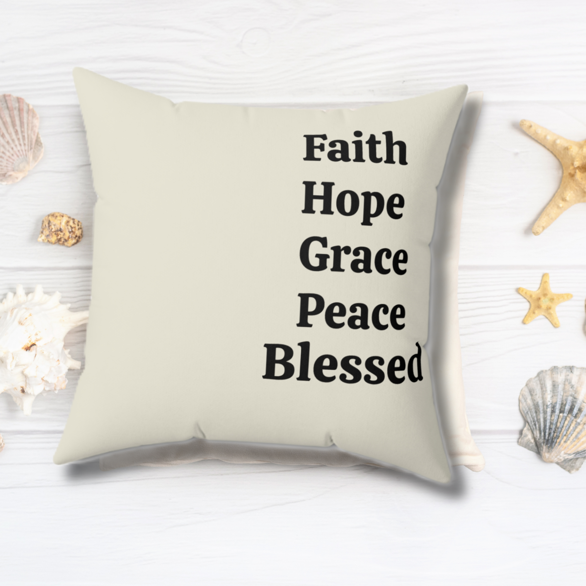 Christian Inspirational Square Pillow Home Décor, Faith Hope Grace Peace Blessed Throw Pillow Gift – Bedroom Or Living Room product thumbnail image Christian Inspirational Square Pillow Home Décor, Faith Hope Grace Peace Blessed Throw Pillow Gift – Bedroom Or Living Room product thumbnail image