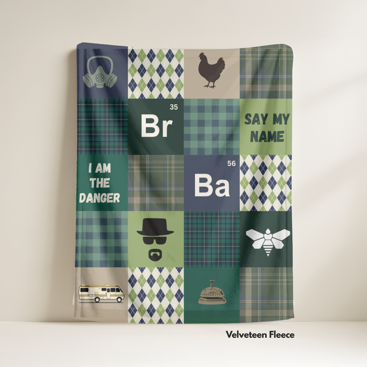 Heisenberg Velveteen Fleece Blanket: Breaking Bad TV Show Inspired product thumbnail image Heisenberg Velveteen Fleece Blanket: Breaking Bad TV Show Inspired product thumbnail image