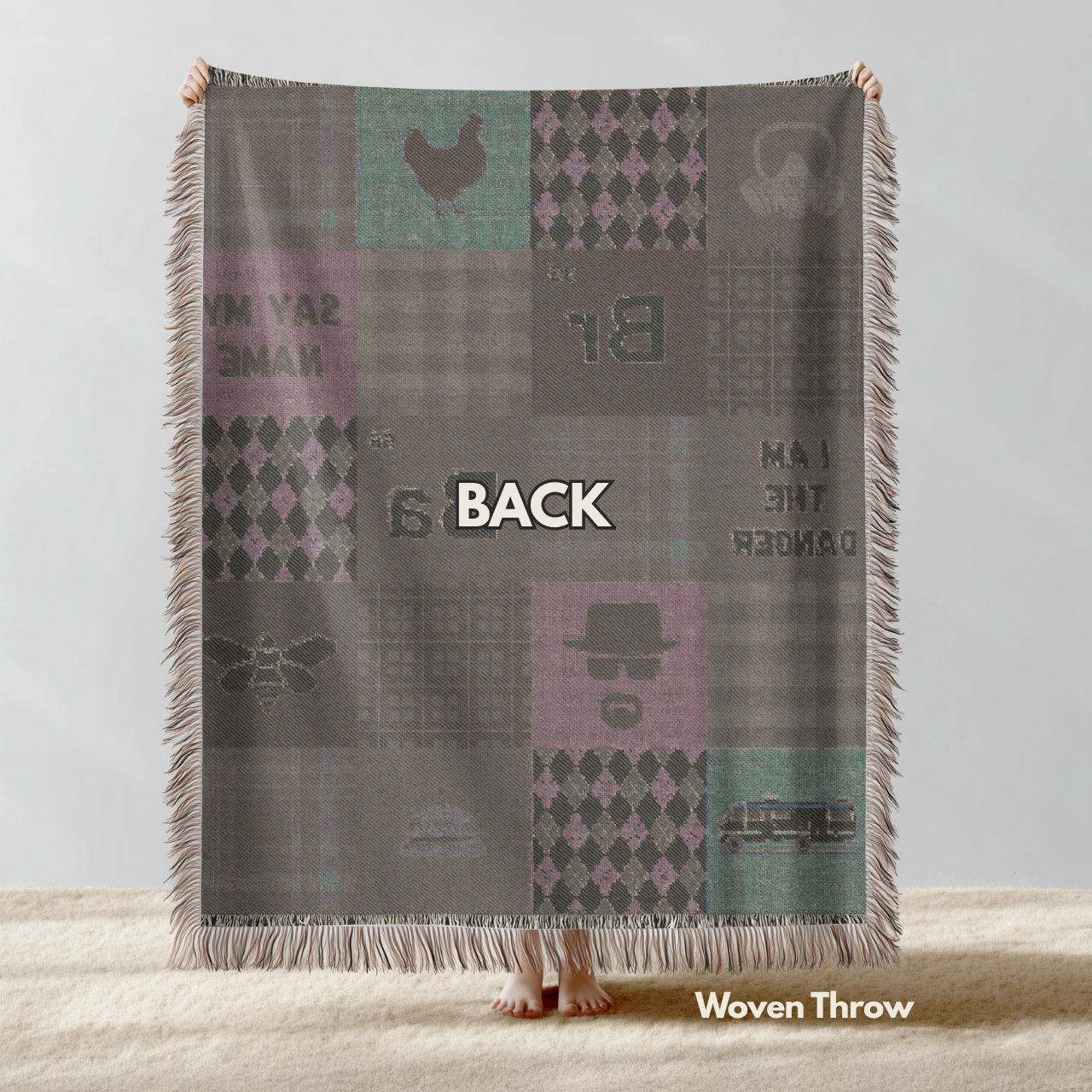 Heisenberg Woven Blanket: Breaking Bad TV Show Inspired product thumbnail image Heisenberg Woven Blanket: Breaking Bad TV Show Inspired product thumbnail image